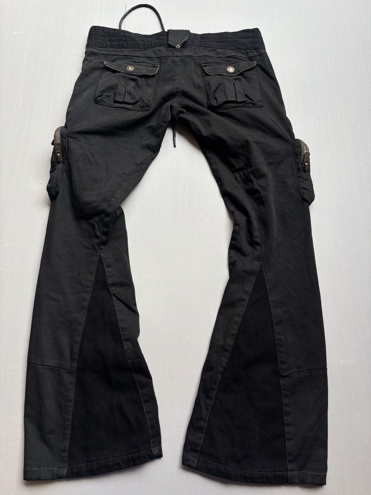 Japanese Brand lace up flare cargo pants Size US 27 - 8 Thumbnail