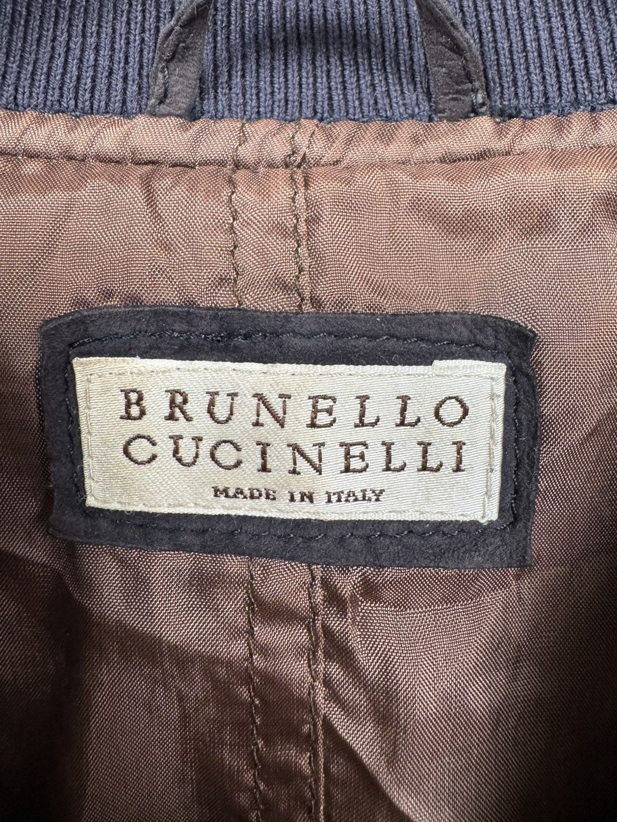 Brunello Cucinelli Brunello Cucinelli Suede Leather Jacket Size US M / EU 48-50 / 2 - 6 Thumbnail