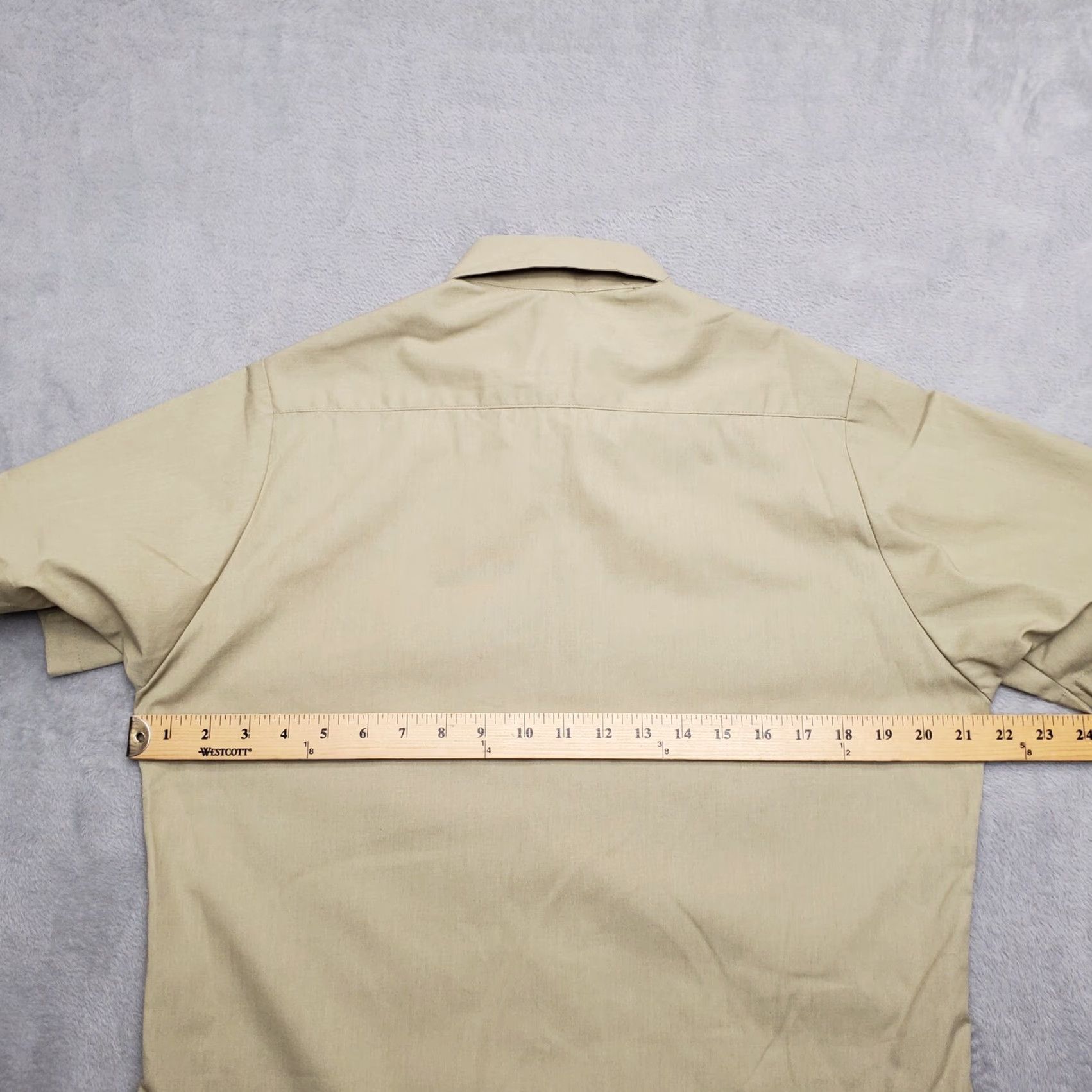 Vintage VINTAGE EXECUTIVE APPAREL, INC. Shirt Womens 12 Beige Safari Western Utility Forrest Park Marine SS Collared Pockets UV Basic Outdoor Casual Size XL / US 12-14 / IT 48-50 - 5 Thumbnail