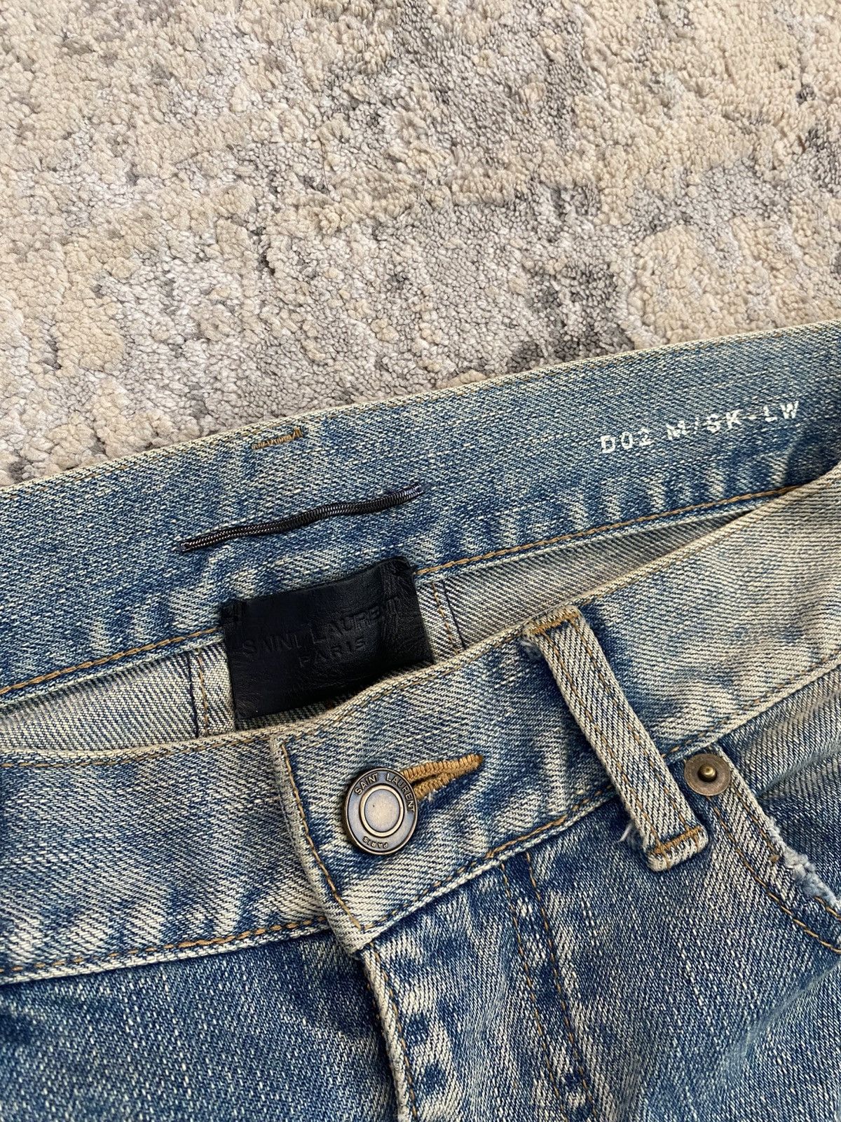 Saint Laurent Paris Saint Laurent - 2016 Crash Denim Size US 27 - 5 Thumbnail