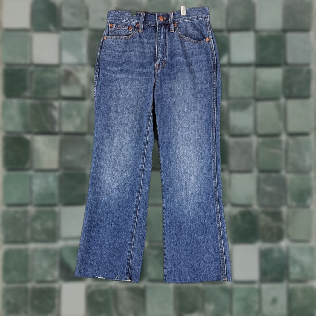 Madewell Madewell Jeans Womens Size 25 Blue Denim High Rise Cropped Demi-Boot 5-Pocket Regular Inseam 22 Size 42" / US 20 - 1 Thumbnail