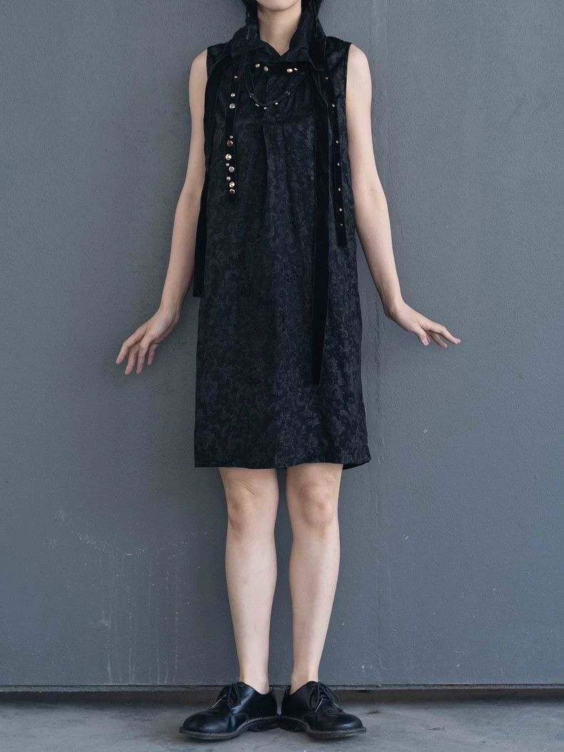 Comme des Garcons Comme Des Garcons Rivet velvet strap dress Size M / US 6-8 / IT 42-44 - 2 Thumbnail