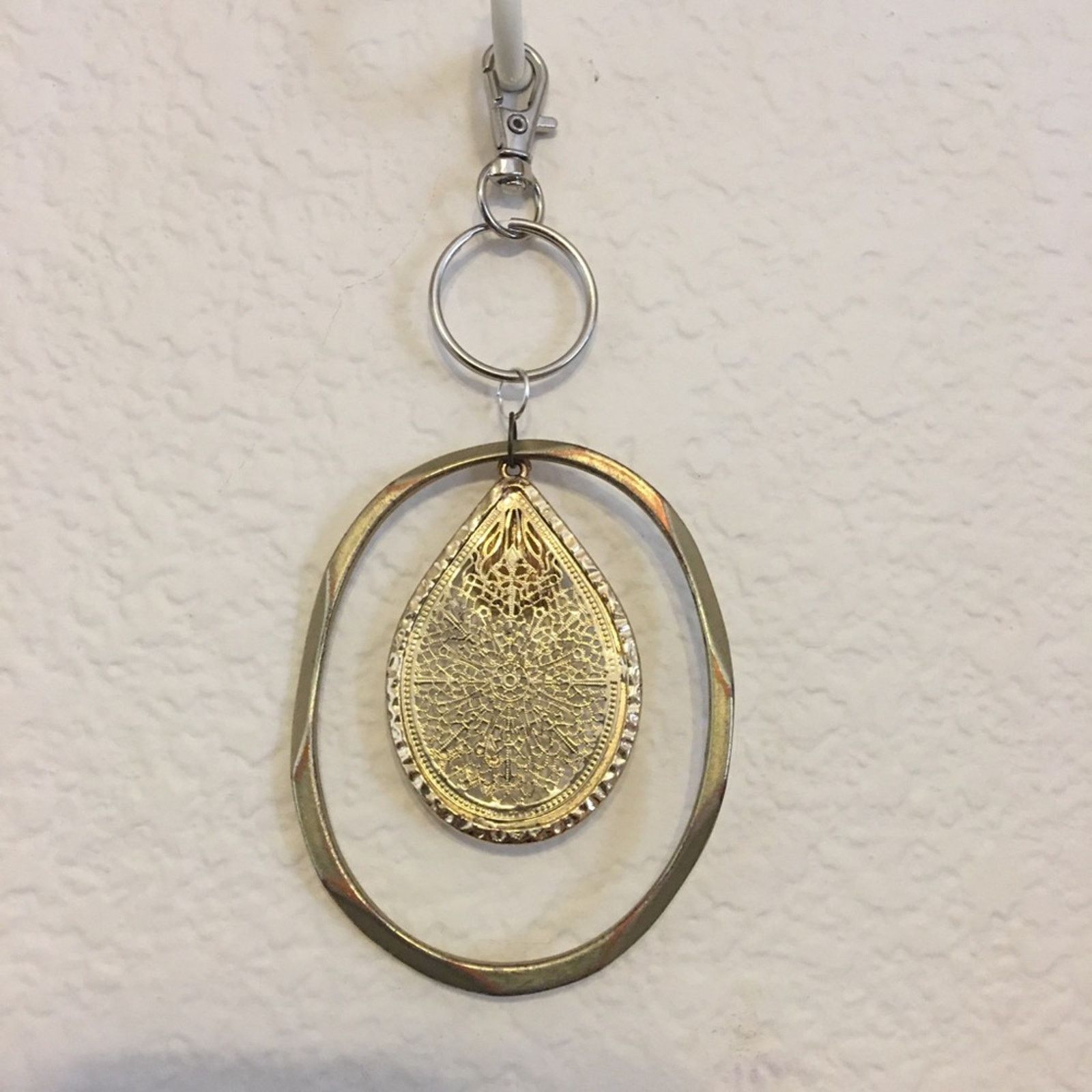 Handmade Vintage repurpose salvaged estate gem keychain Size ONE SIZE - 2 Thumbnail
