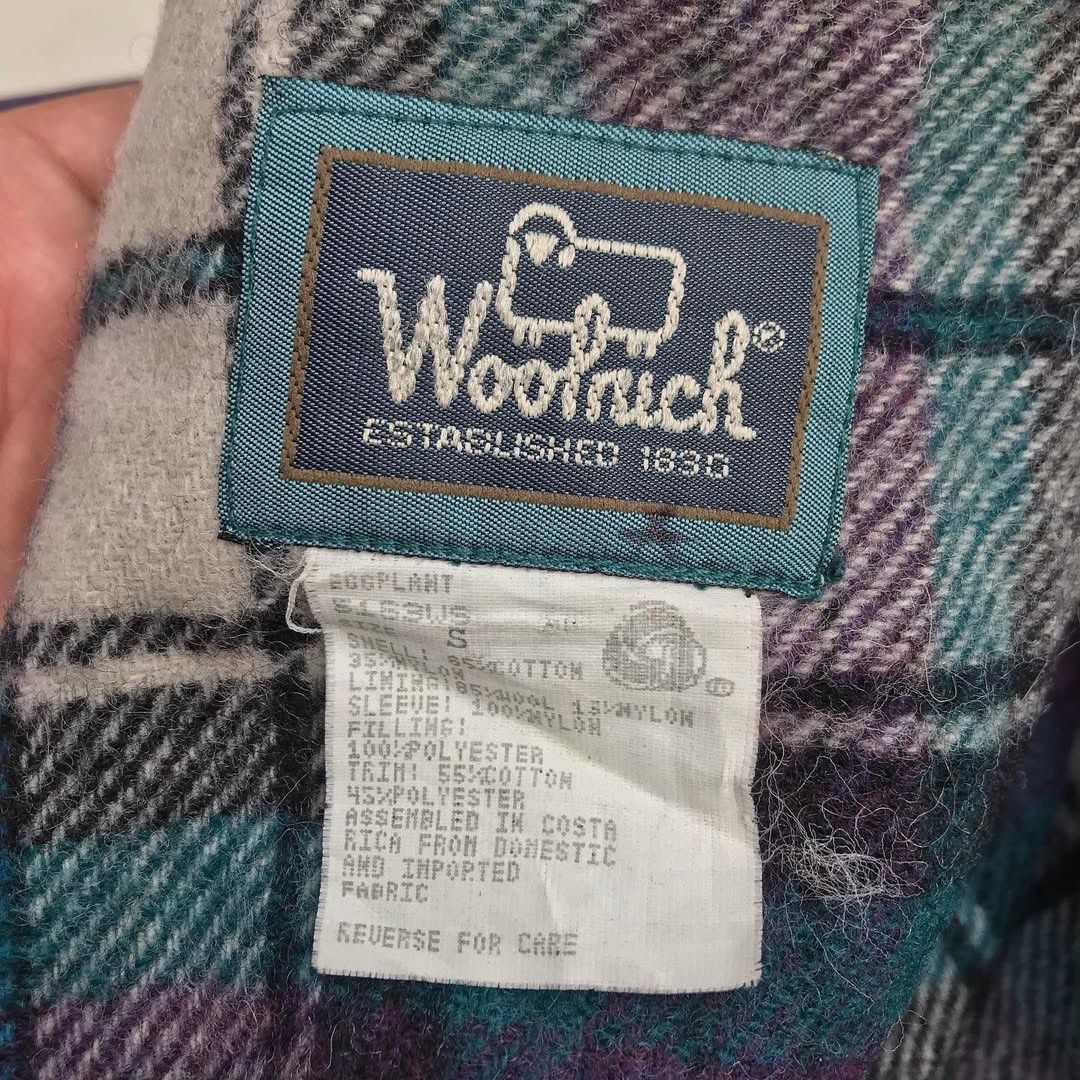 Vintage × Woolrich Woolen Mills Woolrich usa Eggplant mac coat jacket With iconic Woolen Fla Size US L / EU 52-54 / 3 - 5 Thumbnail