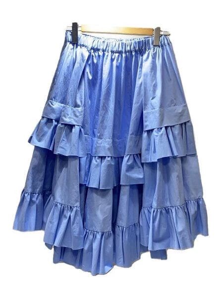 Comme des Garcons Comme Des Garcons size S Blue Retro Lace Design Skirt Size 24" / US 00 / IT 34 - 2 Thumbnail