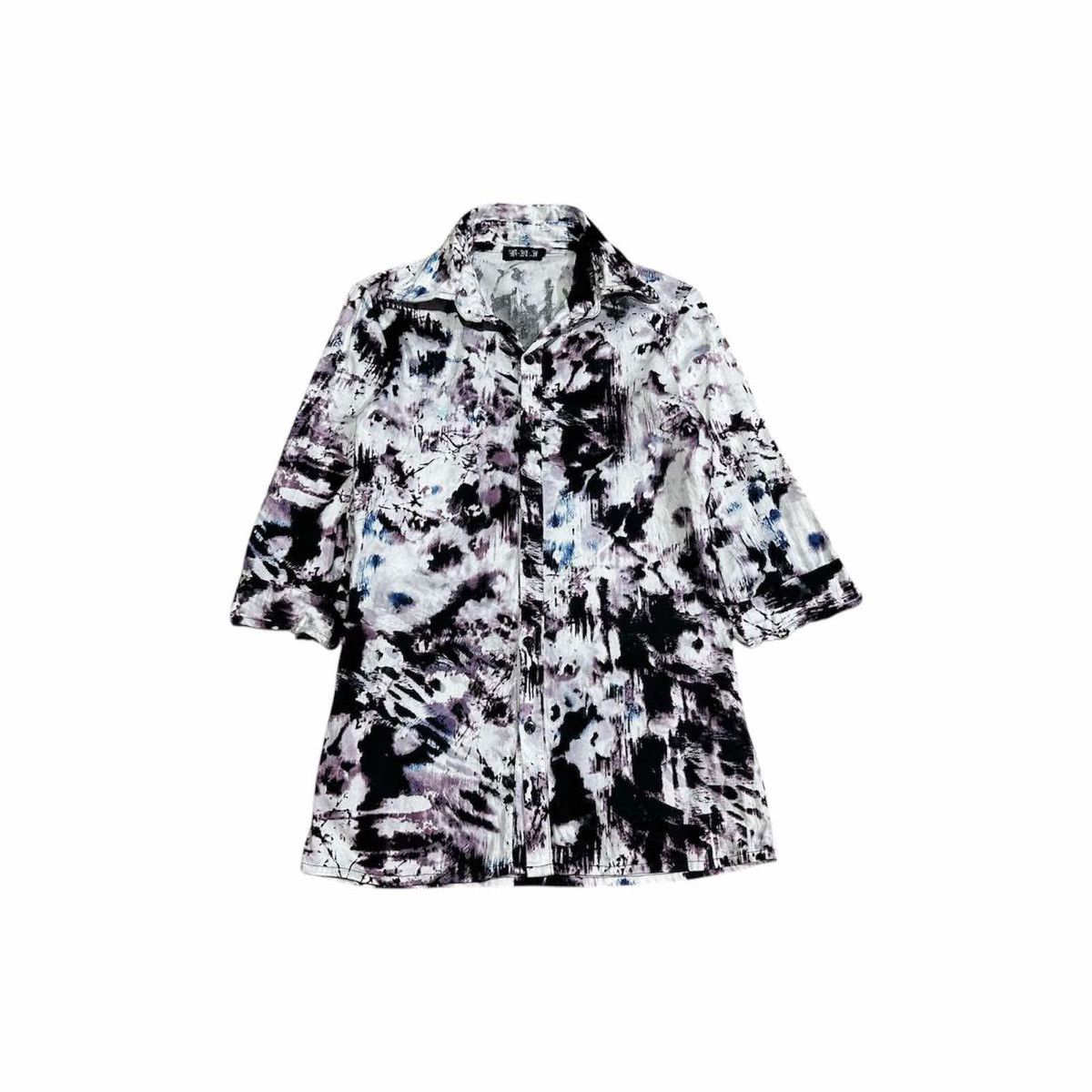 14th Addiction × Japanese Brand × KMRii 🔥Y2K Archived K.U.I Shirt Floral Print Goth Punk Size US L / EU 52-54 / 3 - 1 Thumbnail