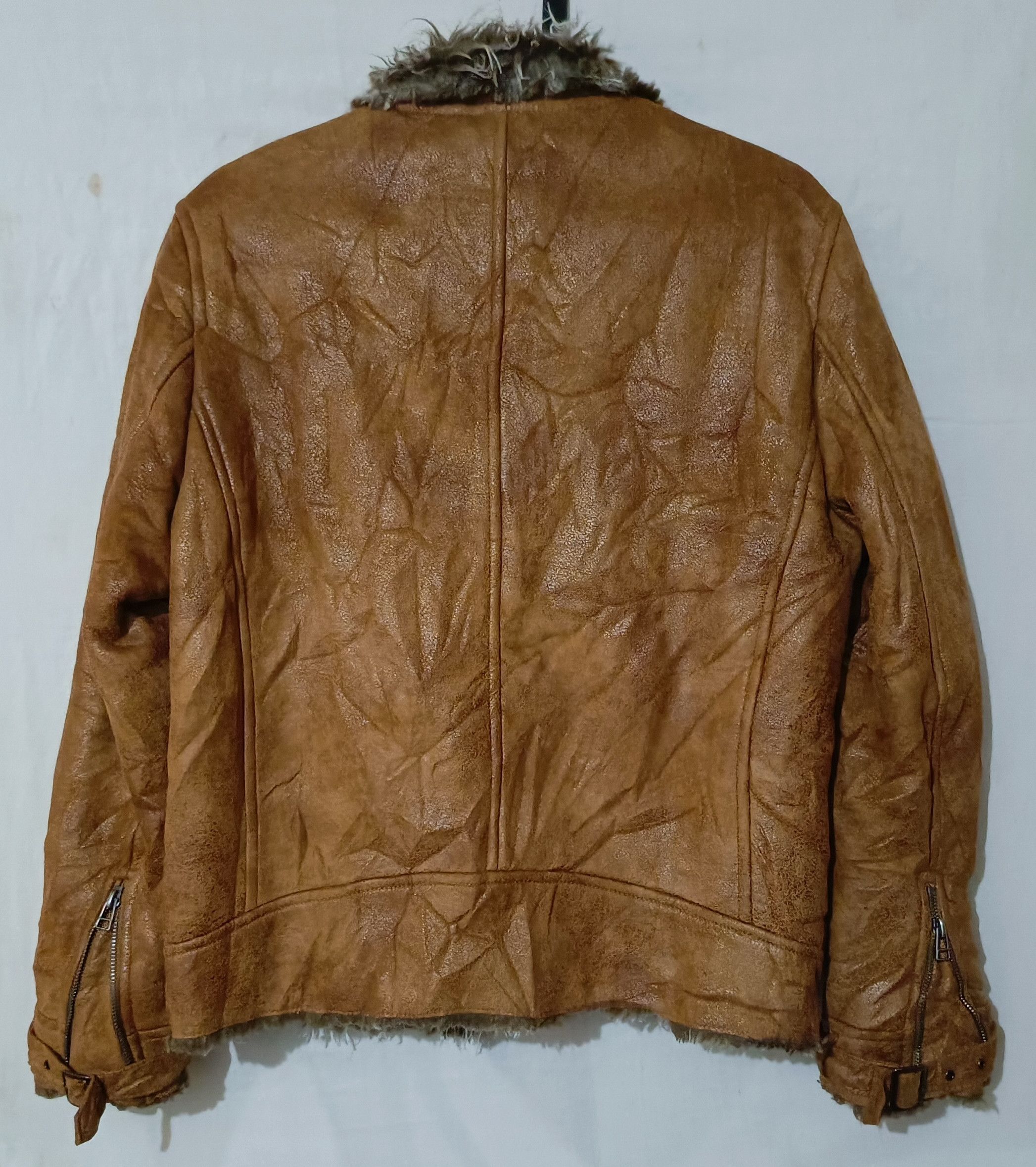Isamu Katayama Backlash Semantic Design Leather Suede Shearling Rider Jacket Size US M / EU 48-50 / 2 - 3 Thumbnail