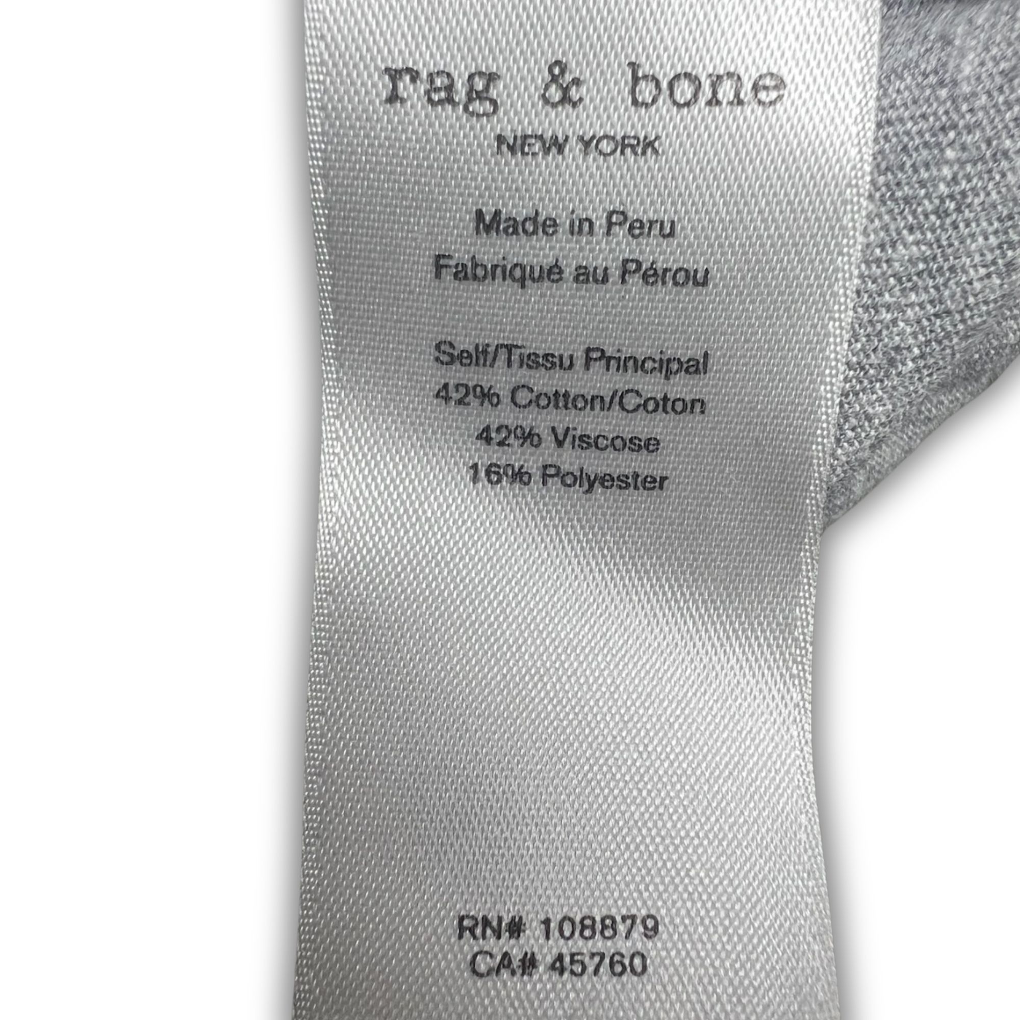 Rag & Bone Rag & Bone Gray Crewneck T-Shirt Medium Soft Cotton Blend Ca Size M / US 6-8 / IT 42-44 - 6 Thumbnail