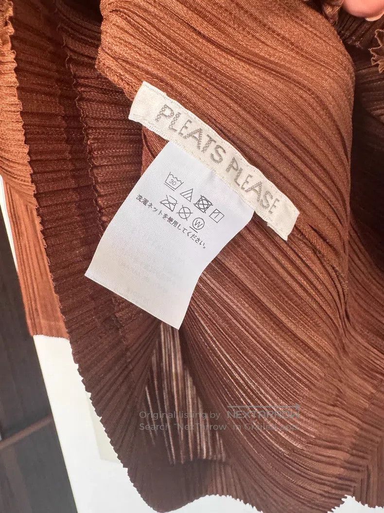 Issey Miyake Issey Miyake Brown Long Sleeve Top Size L / US 10 / IT 46 - 2 Thumbnail