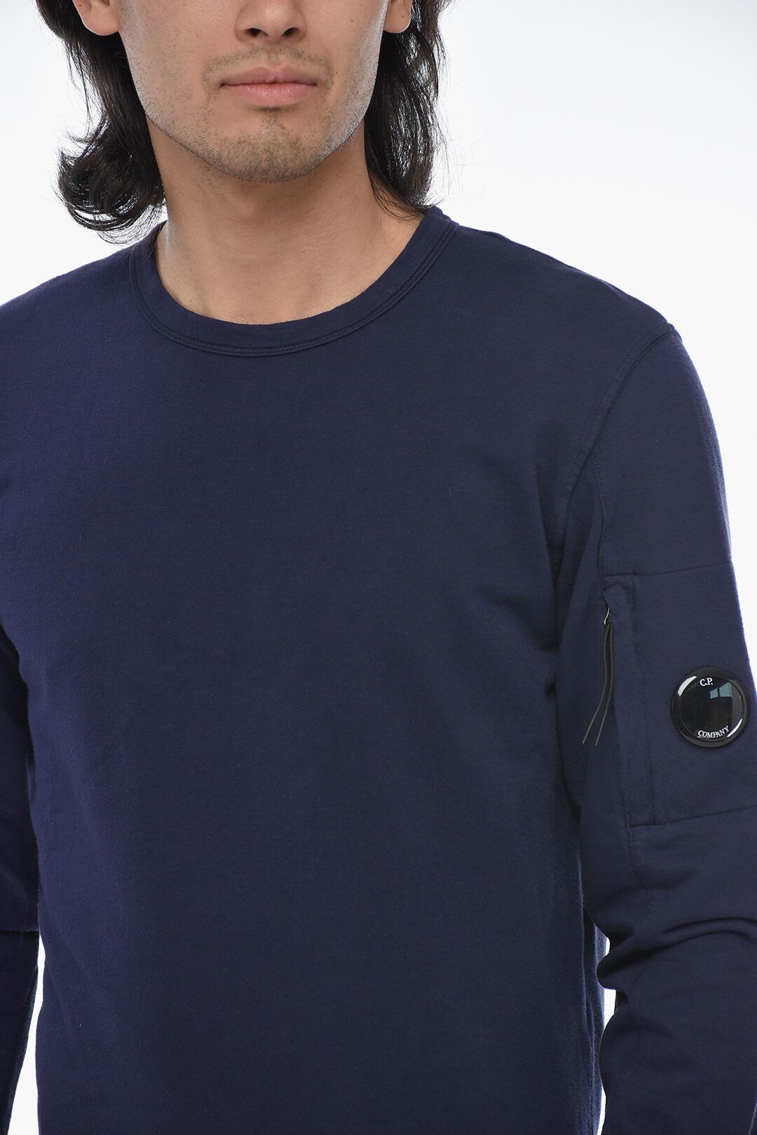 C.P. Company og1mm1024 Crewneck Sweatshirt in Blue Size US S / EU 44-46 / 1 - 3 Thumbnail