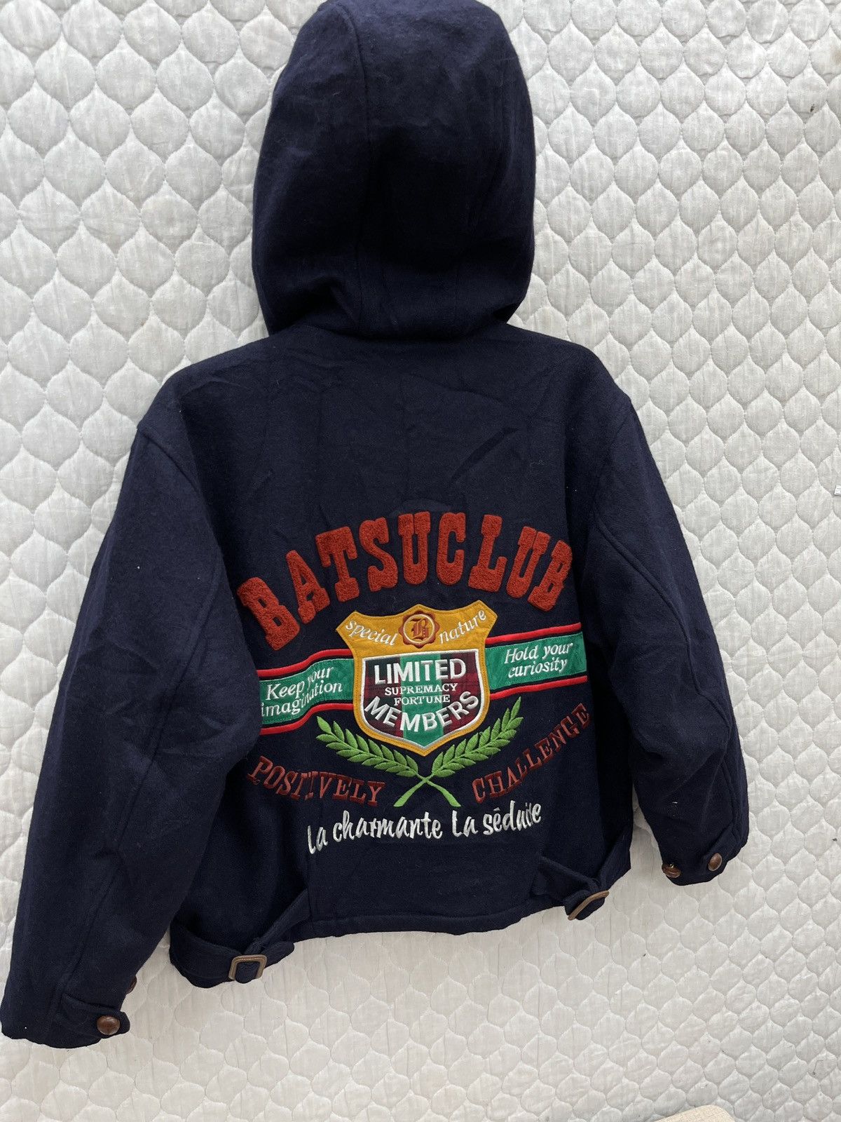 Japanese Brand 🔥🔥🔥ARCHIVE BATSU CLUB HOODIE WOOL JACKET Size M / US 6-8 / IT 42-44 - 2 Thumbnail