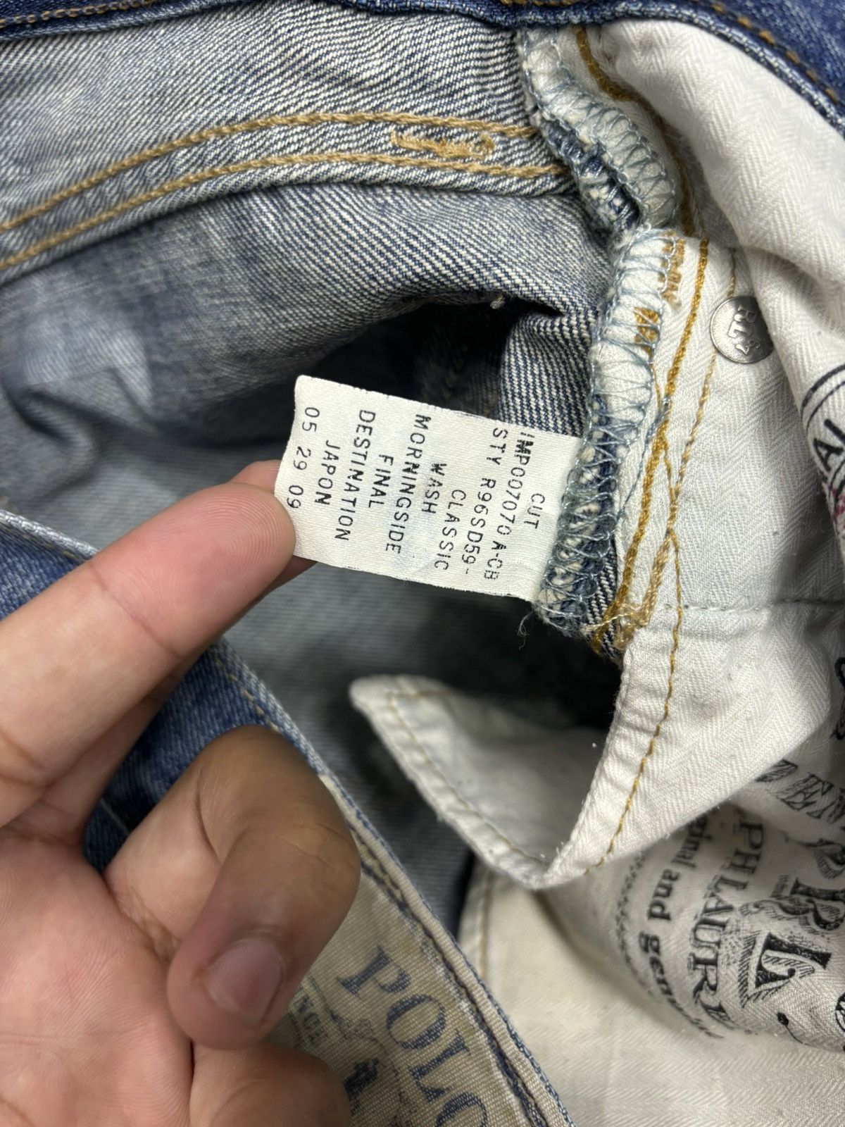 Polo Ralph Lauren POLO RALPH LAUREN BAGGY DISTRESSED DENIM JEANS Size US 34 / EU 50 - 15 Thumbnail