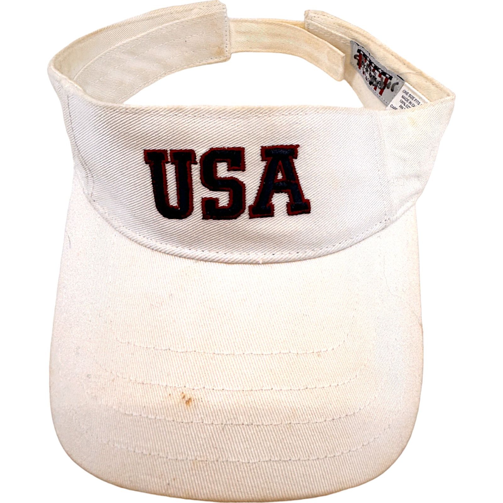 Sonoma Genuine Sonoma Jean Company USA Adjustable White Visor Size ONE SIZE - 1 Thumbnail