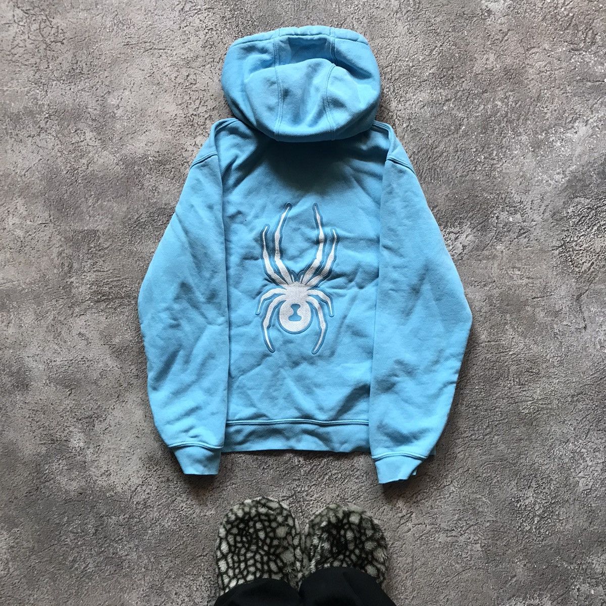 Vintage Vintage Spyder Y2K Hoodie Sun Faded Streetwear Skate Baggy S Size S / US 4 / IT 40 - 1 Thumbnail