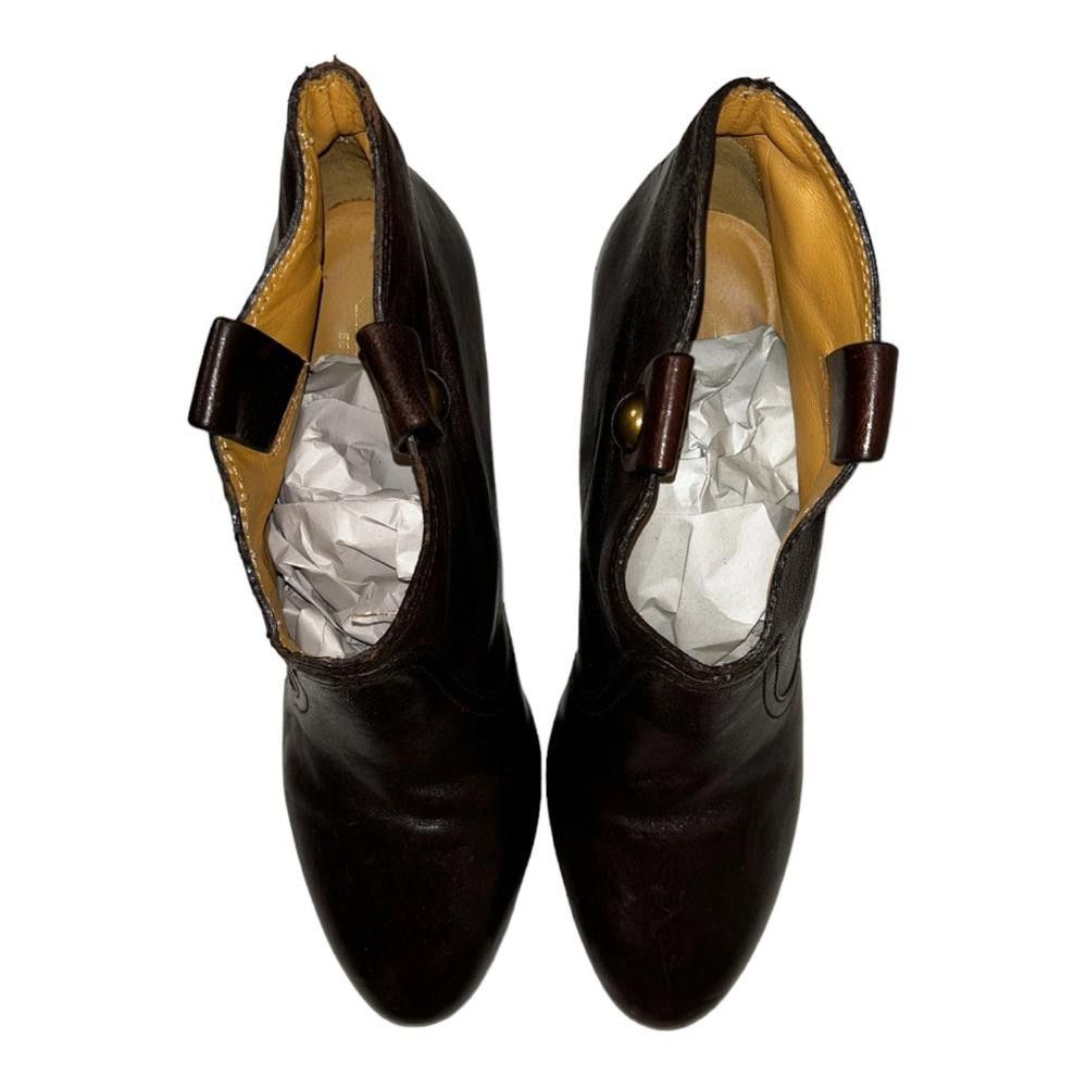 Coach Coach l Aliza Brown Leather Heeled Bootie Size 7 Size US 7 / IT 37 - 3 Thumbnail