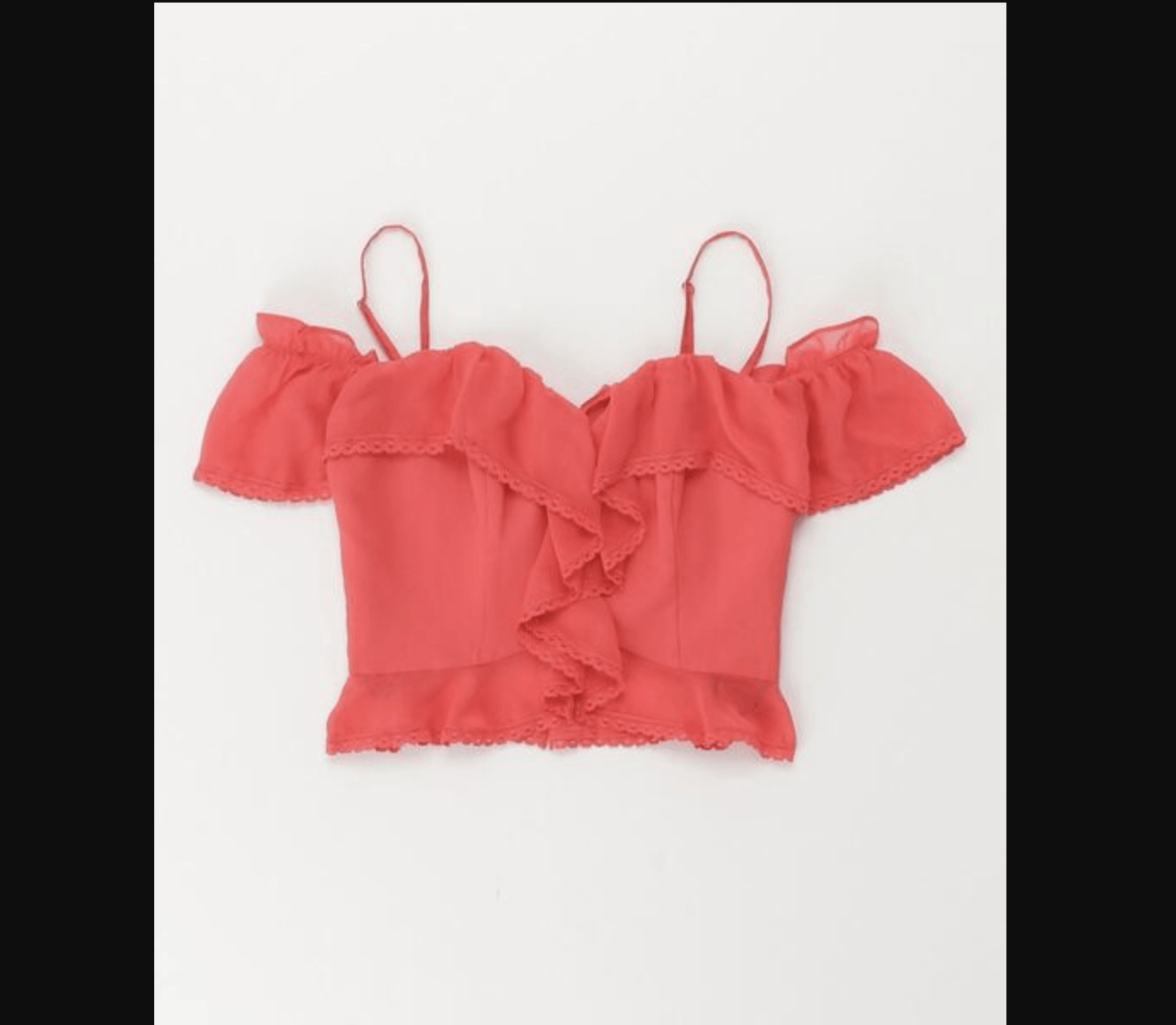 Designer Marciano Juliet Off-Shoulder Bustier Top XS NWT Hibiscus Red Size XS / US 0-2 / IT 36-38 - 3 Thumbnail