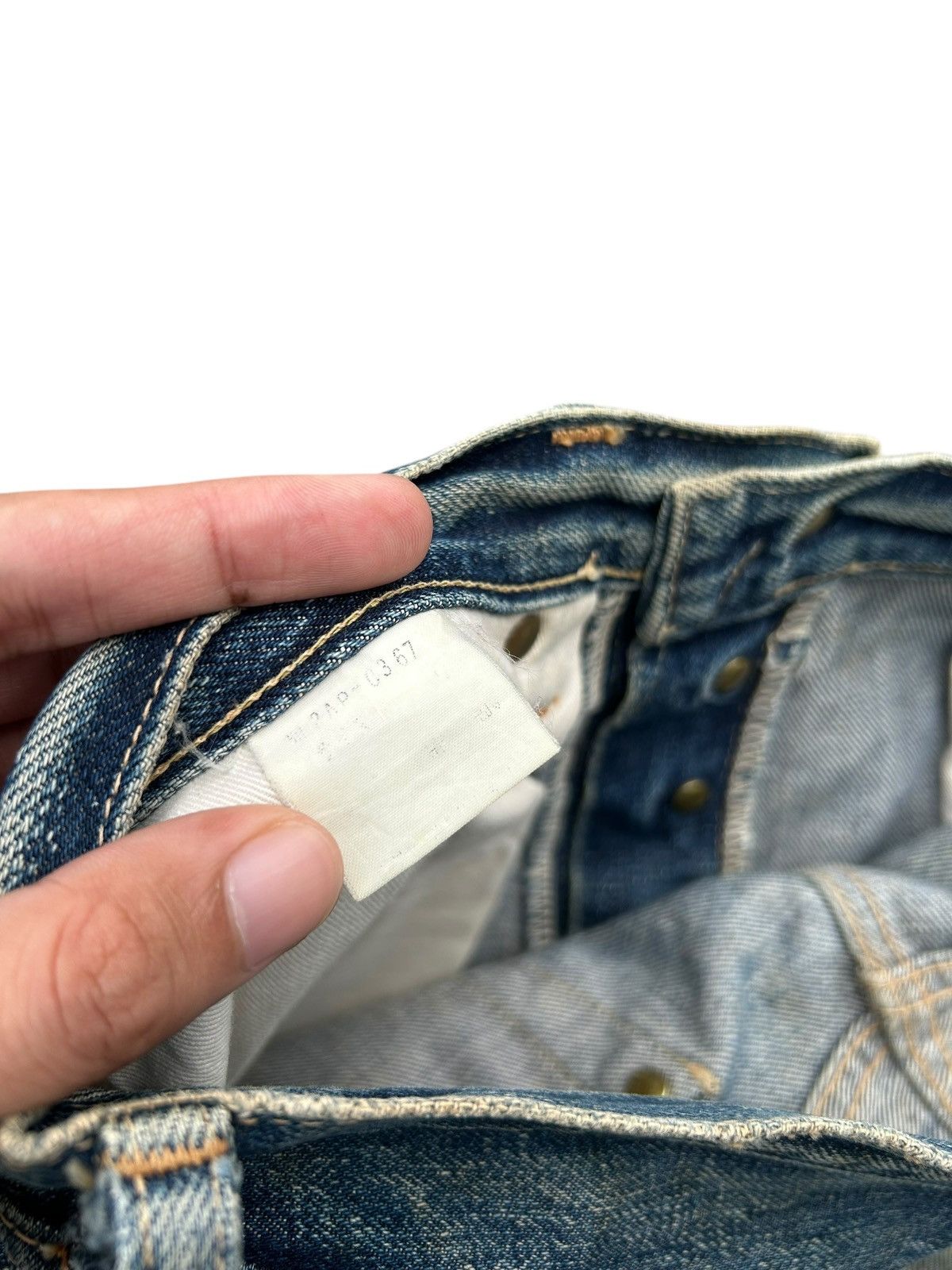 Kapital Thrashed Vintage Hysteric Glamour Selvedge Dirty Denim Jeans Size US 30 / EU 46 - 10 Thumbnail