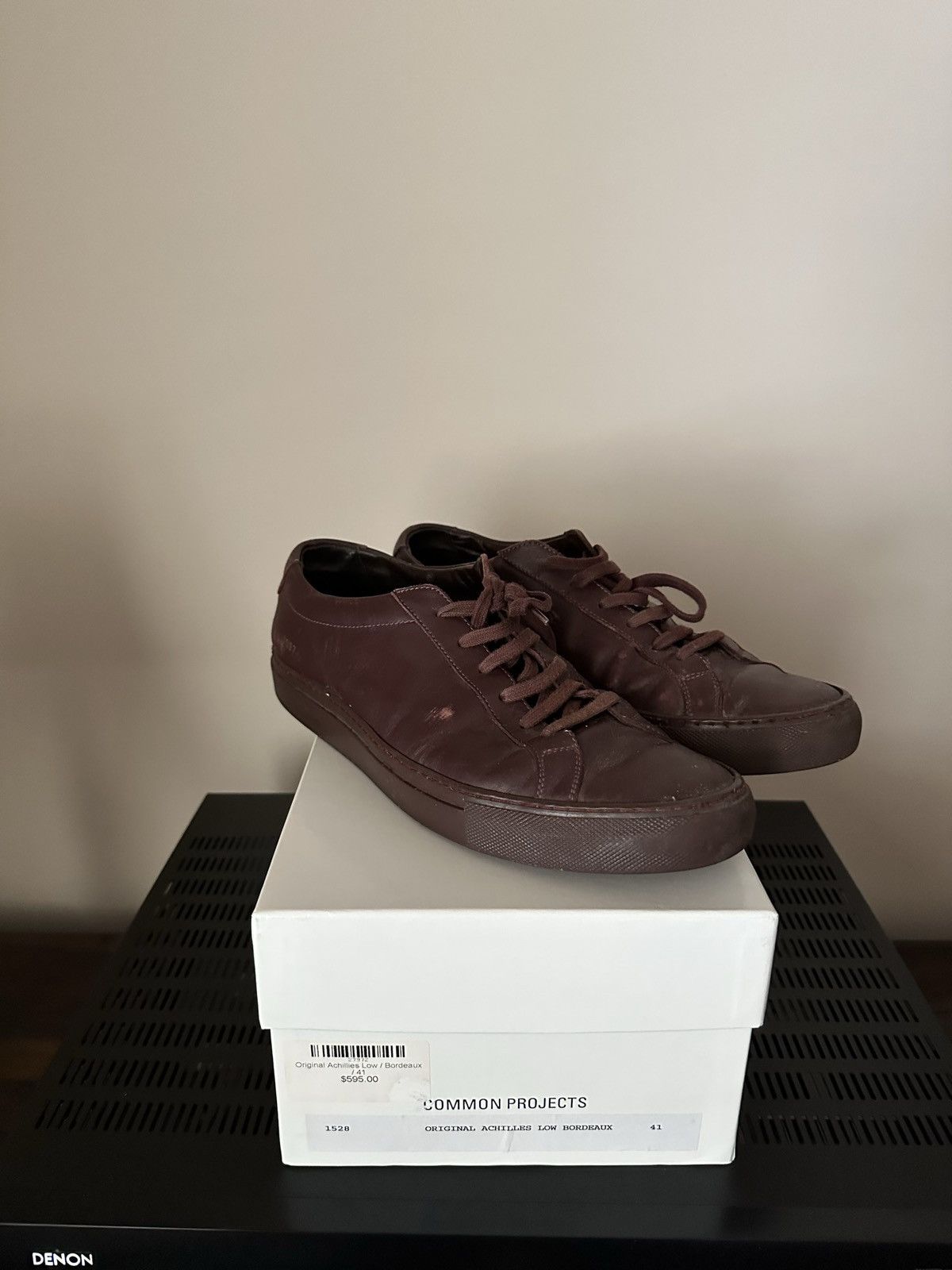 Common Projects Common Projects Achilles Low Burgundy Size US 8 / EU 41 - 3 Thumbnail