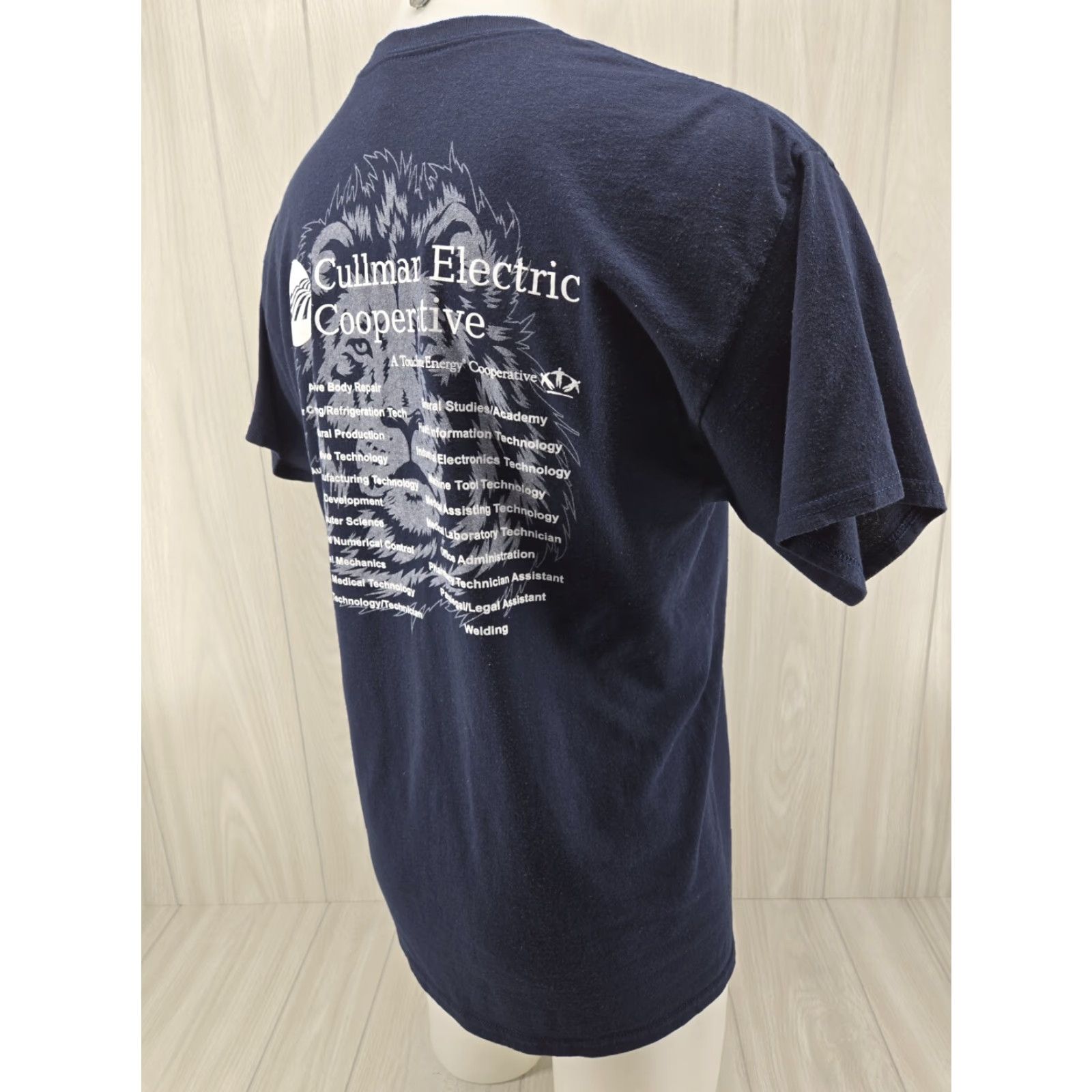 Gildan Wallace State Community College AL Fast Track Shirt Mens Large Blue Gildan Ultra Cotton T-Shirt Short Sleeve Crew Neck Solid/Blue Size US L / EU 52-54 / 3 - 7 Thumbnail