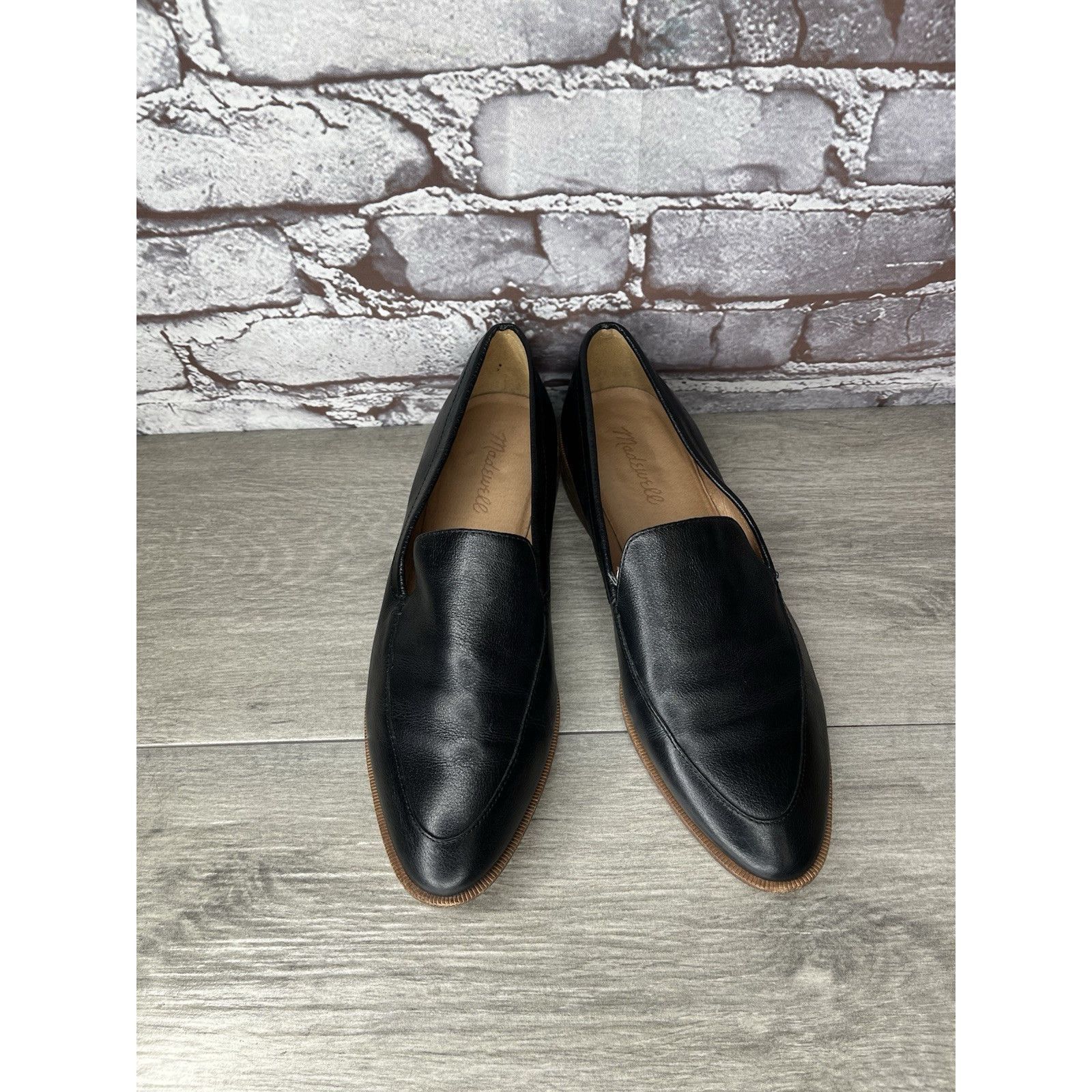 Madewell Madewell Black Leather The Frances Loafers Office Shoes Wome Size US 8 / IT 38 - 14 Thumbnail