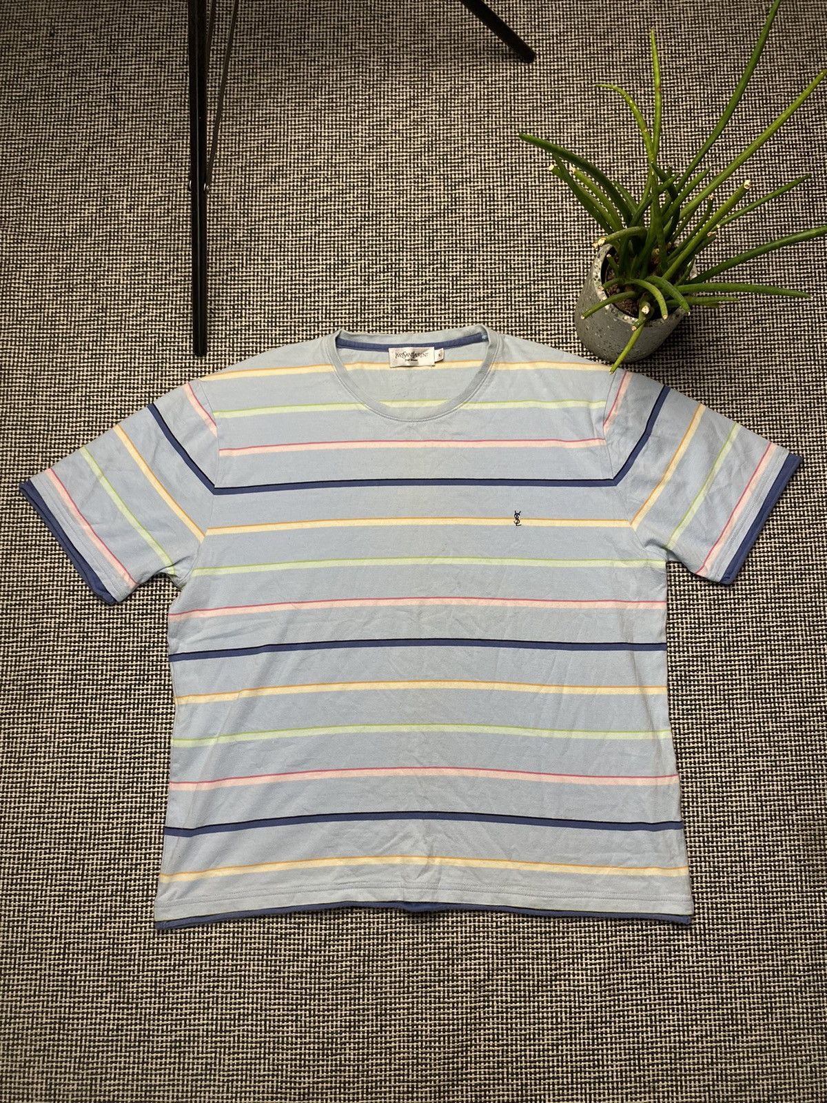 Vintage × Yves Saint Laurent Rare Yves Saint Laurent vintage T-shirt y2k Size XL / US 12-14 / IT 48-50 - 2 Thumbnail