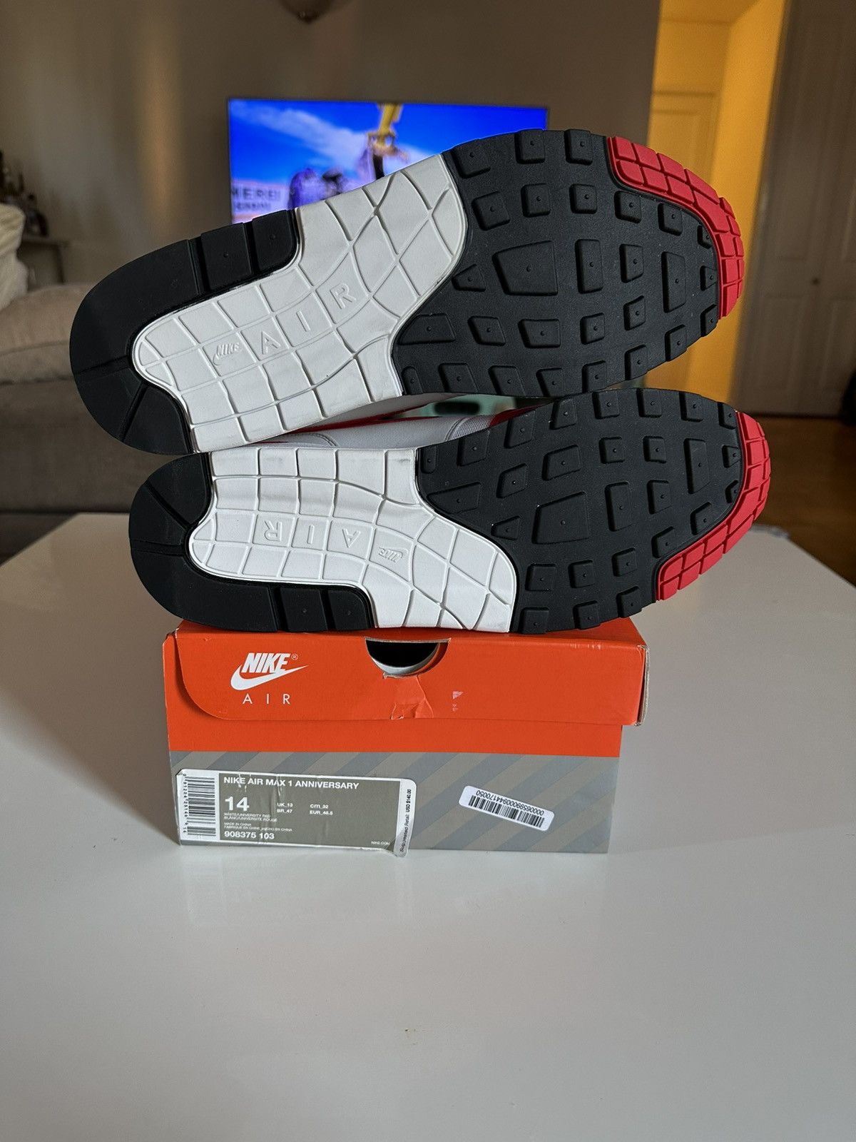 Nike Nike Air Max 1 Anniversary Red Size US 14 / EU 47 - 6 Thumbnail