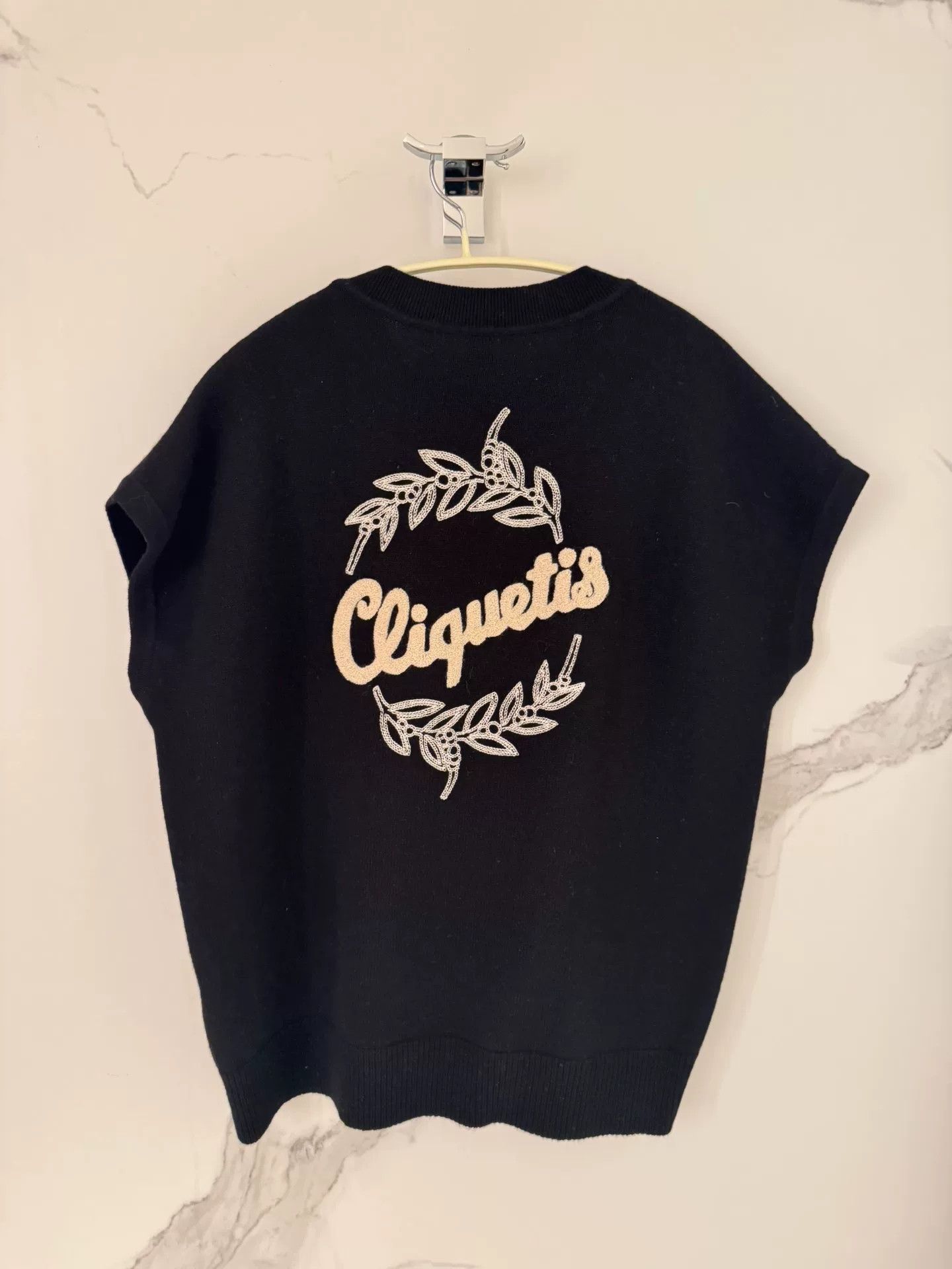 Hermes Hermes Black White Knit Sweater Size US S / EU 44-46 / 1 - 1 Thumbnail