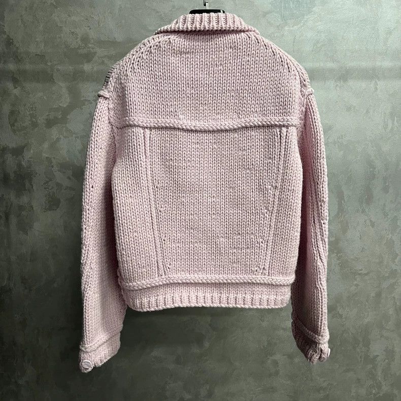 Louis Vuitton Louis Vuitton Pink solid knit button-down cardigan sweater Size US S / EU 44-46 / 1 - 4 Thumbnail