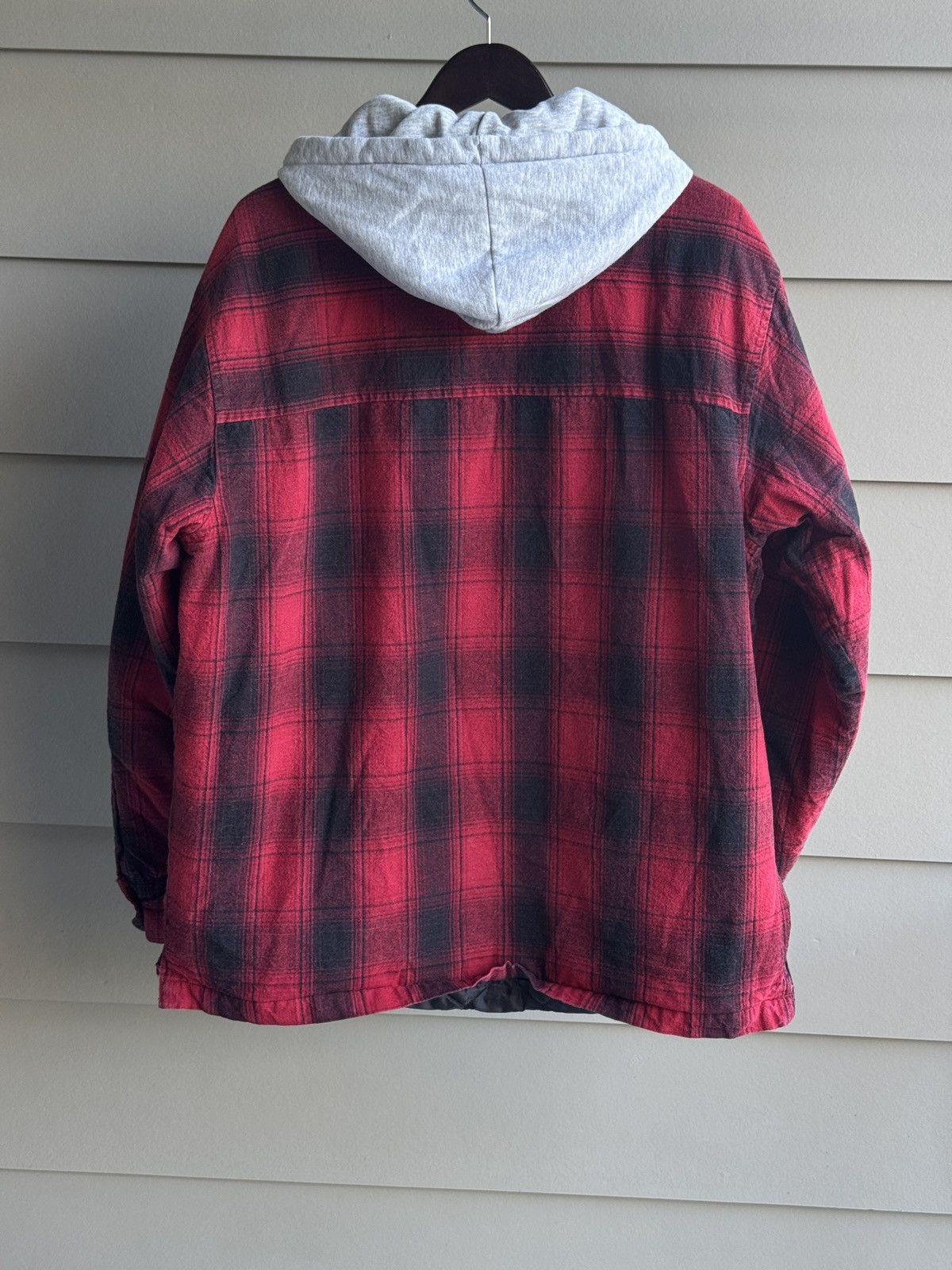 Japanese Brand Tartan Flannel Hooded Jacket Shirt Quilted Lined XL Size US XL / EU 56 / 4 - 5 Thumbnail