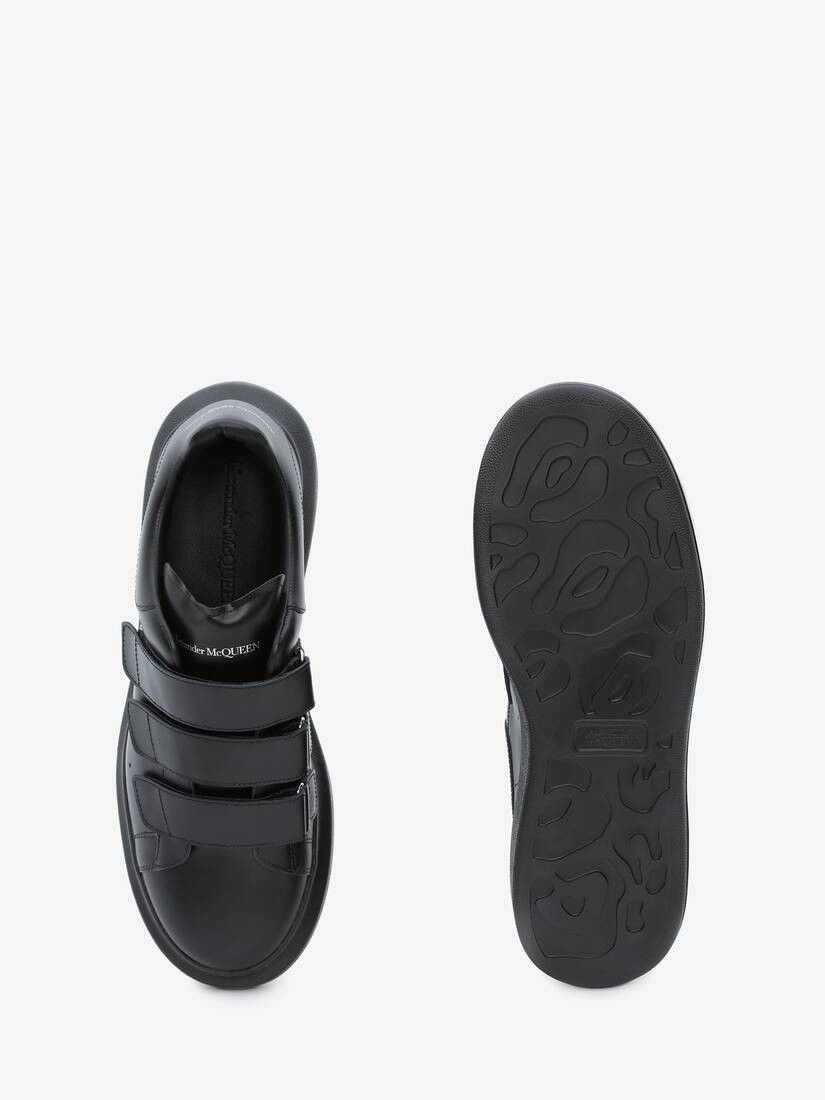 Alexander McQueen o1w1db10725 Oversized Triple Strap Sneaker in Black Size US 12 / EU 45 - 4 Thumbnail