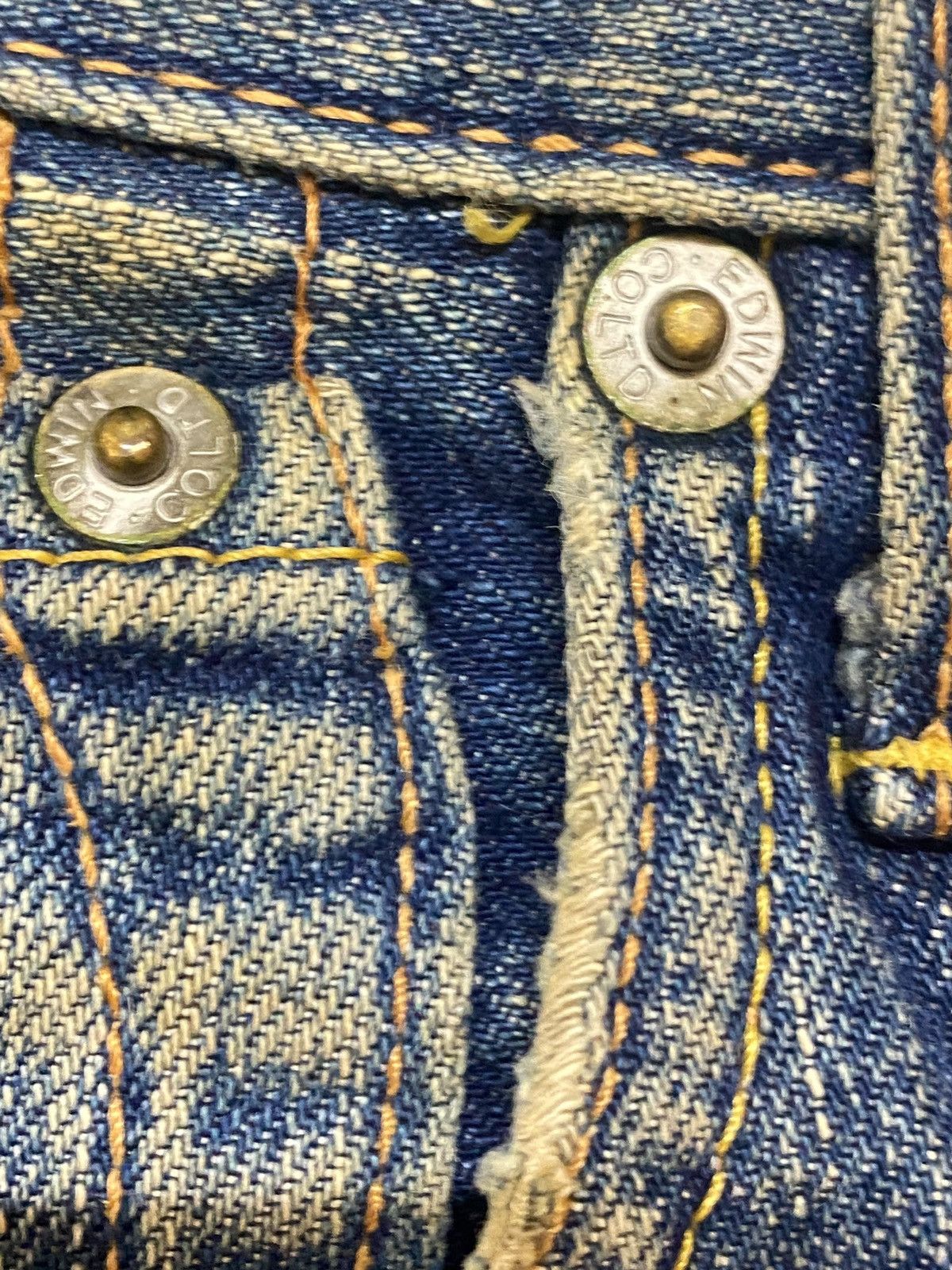 Edwin Vintage Edwin Japan Mud Wash Baggy Style Jeans Size US 36 / EU 52 - 8 Thumbnail