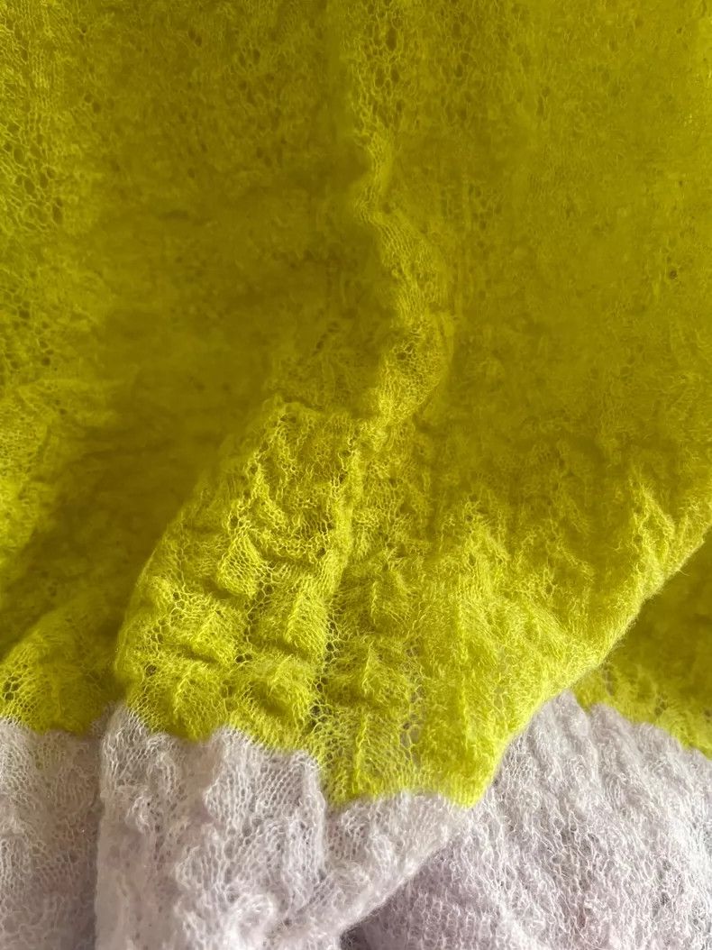 Dries Van Noten Dries Van Noten size:36 Yellow lace patchwork short-sleeve Size S / US 4 / IT 40 - 4 Thumbnail