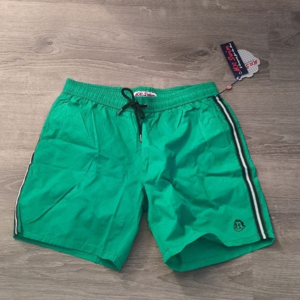 Other Mr. Swim solid with side tape green swim trunks size medium Size US 31 - 1 Thumbnail