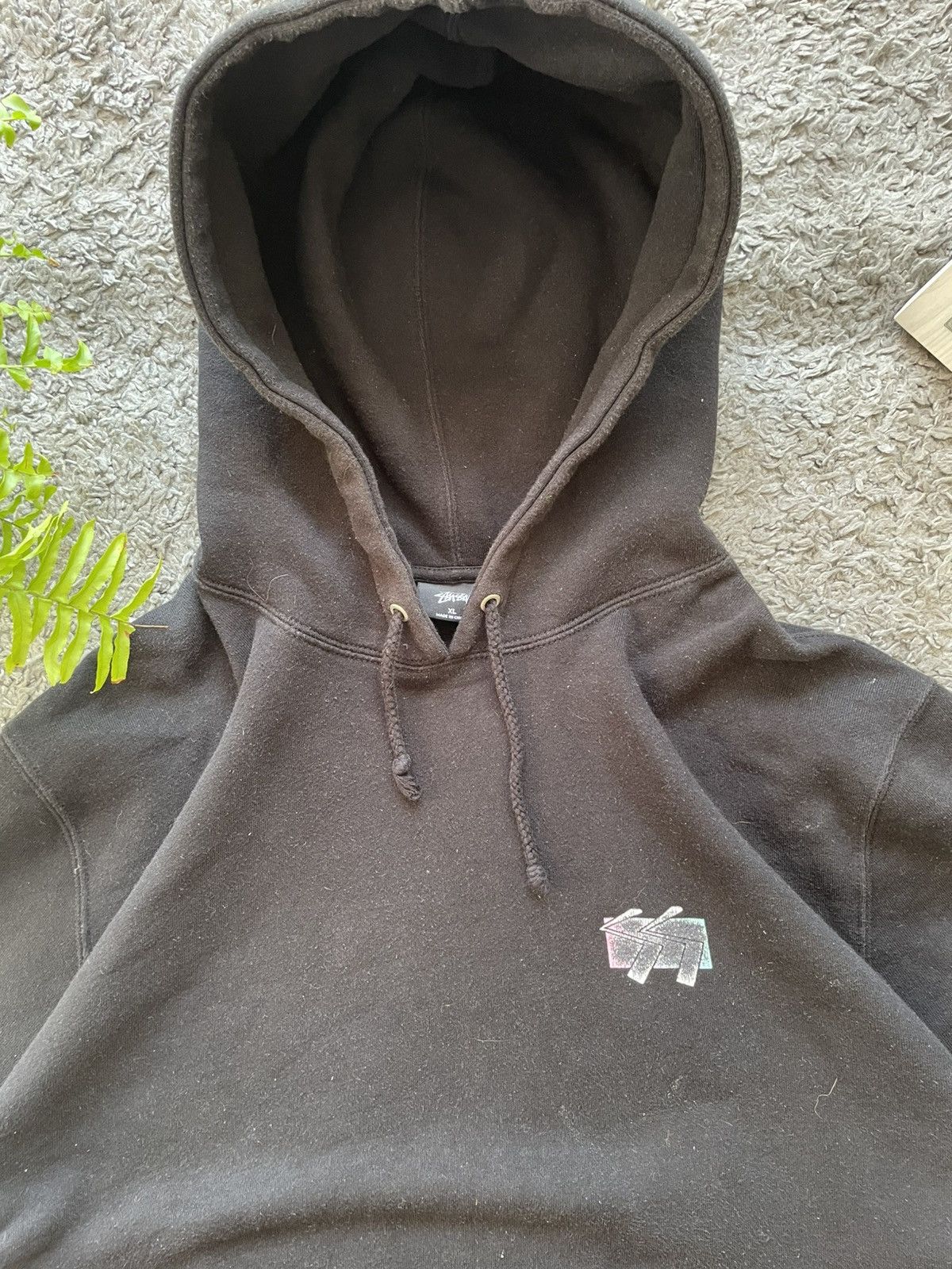 Stussy × Vintage 00s Stüssy Hoodie Streetwear Vintage Big Logo Rare Y2k Size US XL / EU 56 / 4 - 15 Thumbnail