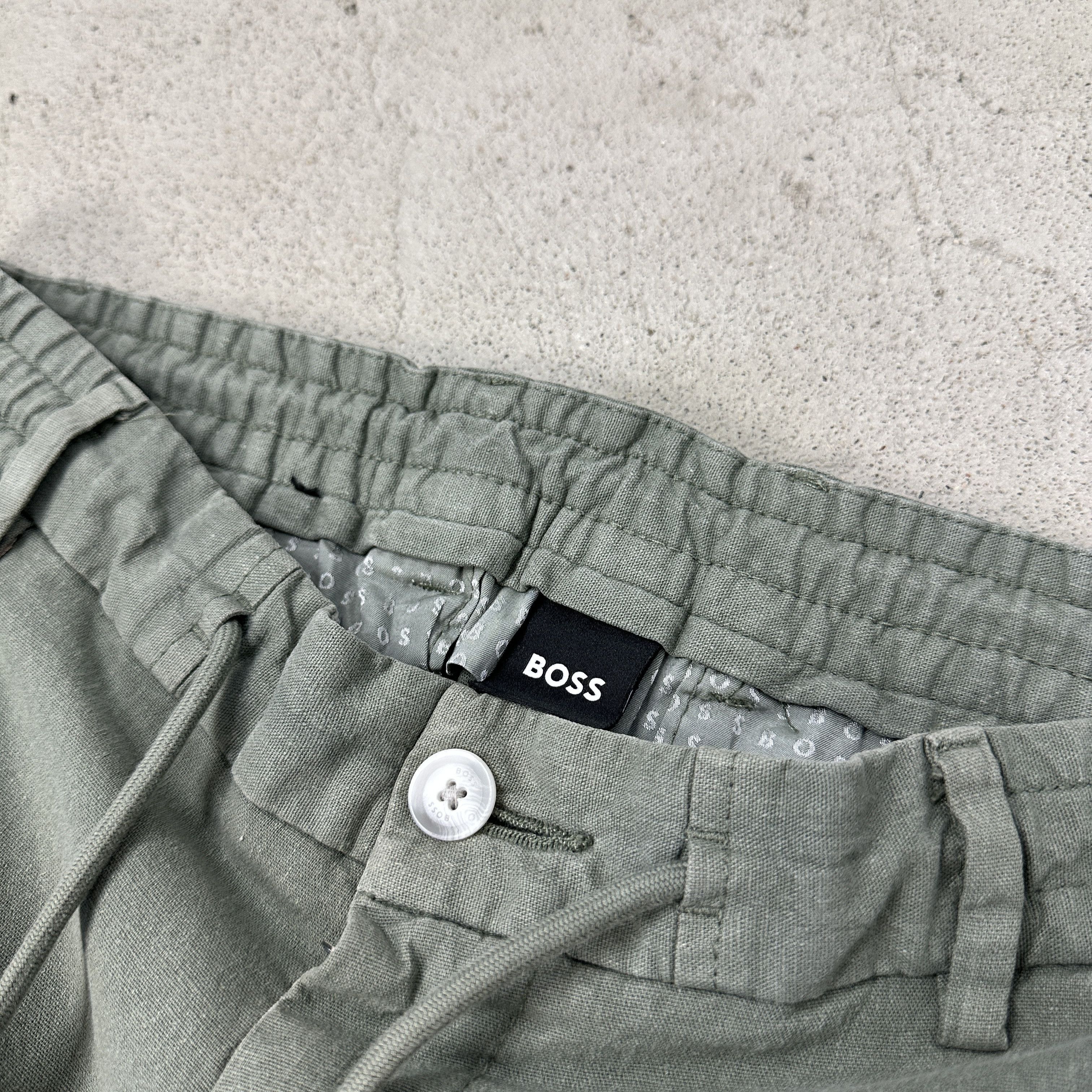 Hugo Boss × Vintage Vintage Y2K Casual Preppy Old Money Linen Hugo Boss Pants Size US 34 / EU 50 - 2 Thumbnail