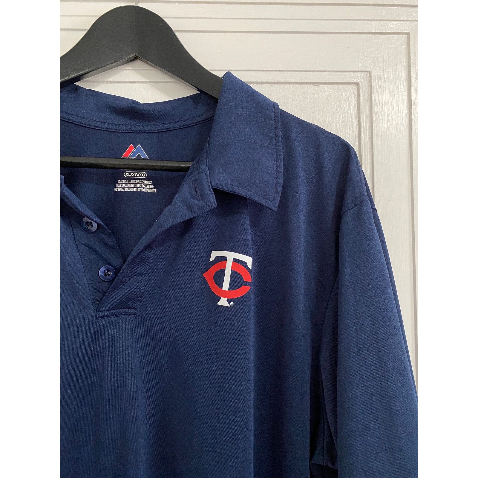 Majestic Minnesota Twins Blue Majestic Golf Polo Shirt Men's size XL Size US XL / EU 56 / 4 - 3 Thumbnail