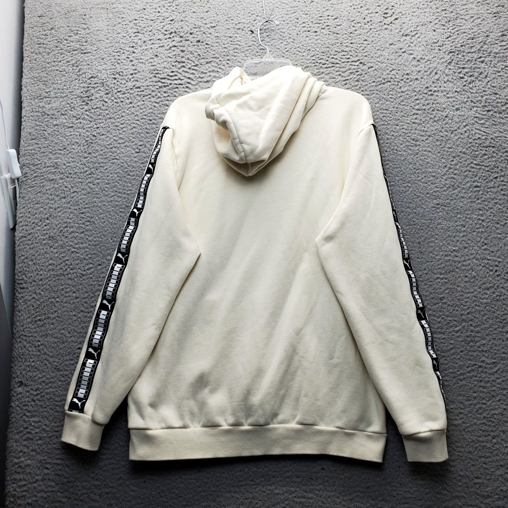 Puma PUMA Essentials Hoodie Mens L White Pullover Cat Logo Knit Fleece Hoodie Pullover Size US L / EU 52-54 / 3 - 2 Thumbnail