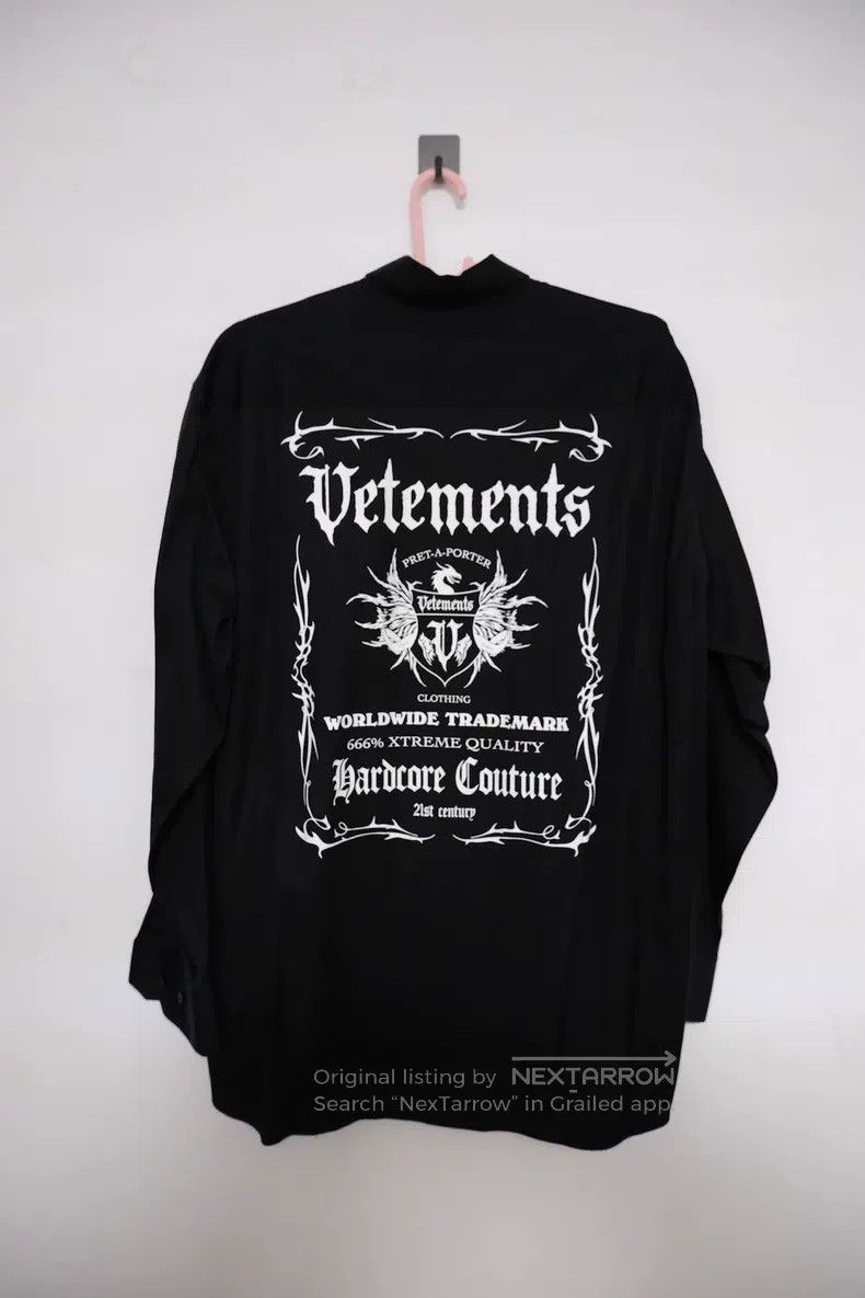 Vetements Vetements Letter Print Collar Long Sleeve Shirt Size US L / EU 52-54 / 3 - 3 Thumbnail