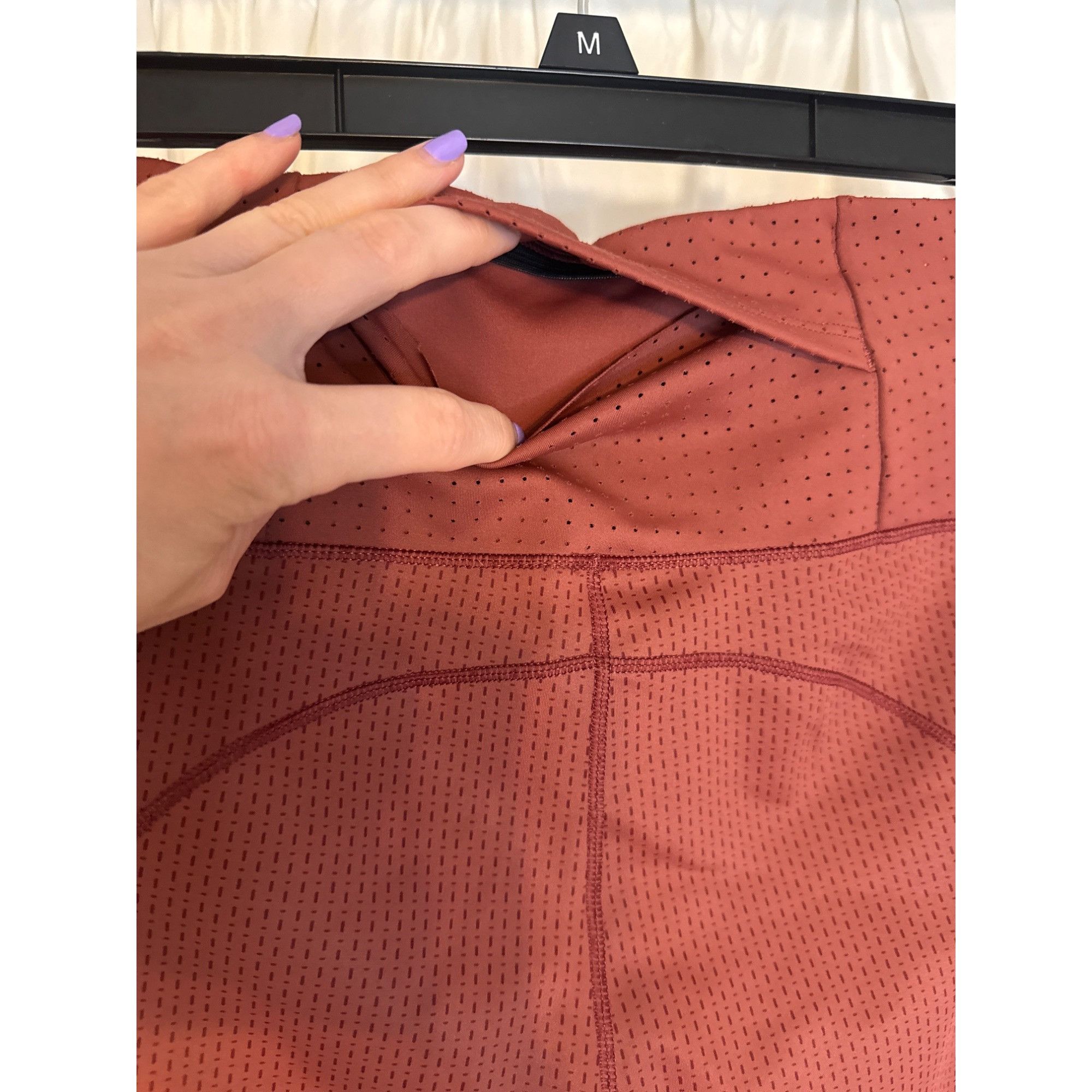 Brooks Brooks Method Womens Medium Terracotta 1/2 Crop Leggings 4 P Size 27" / US 4 / IT 40 - 8 Thumbnail