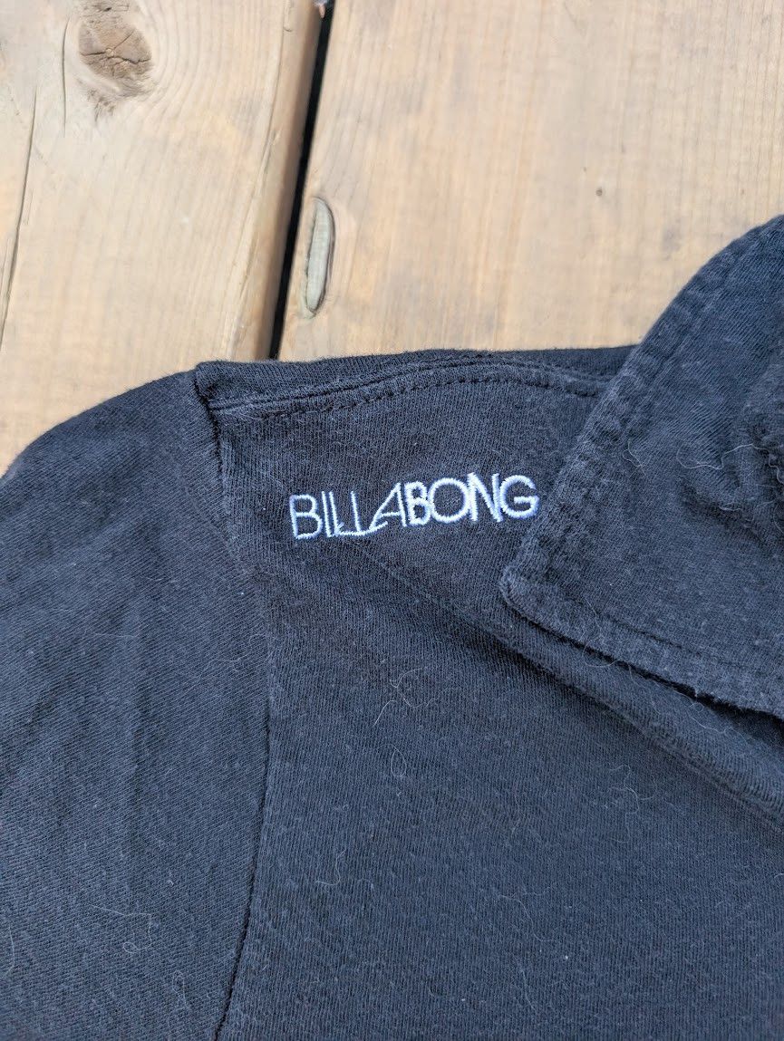 Billabong Vintage Men's Billabong Black Polo Shirt Organic Cotton Siz Size US XL / EU 56 / 4 - 4 Thumbnail