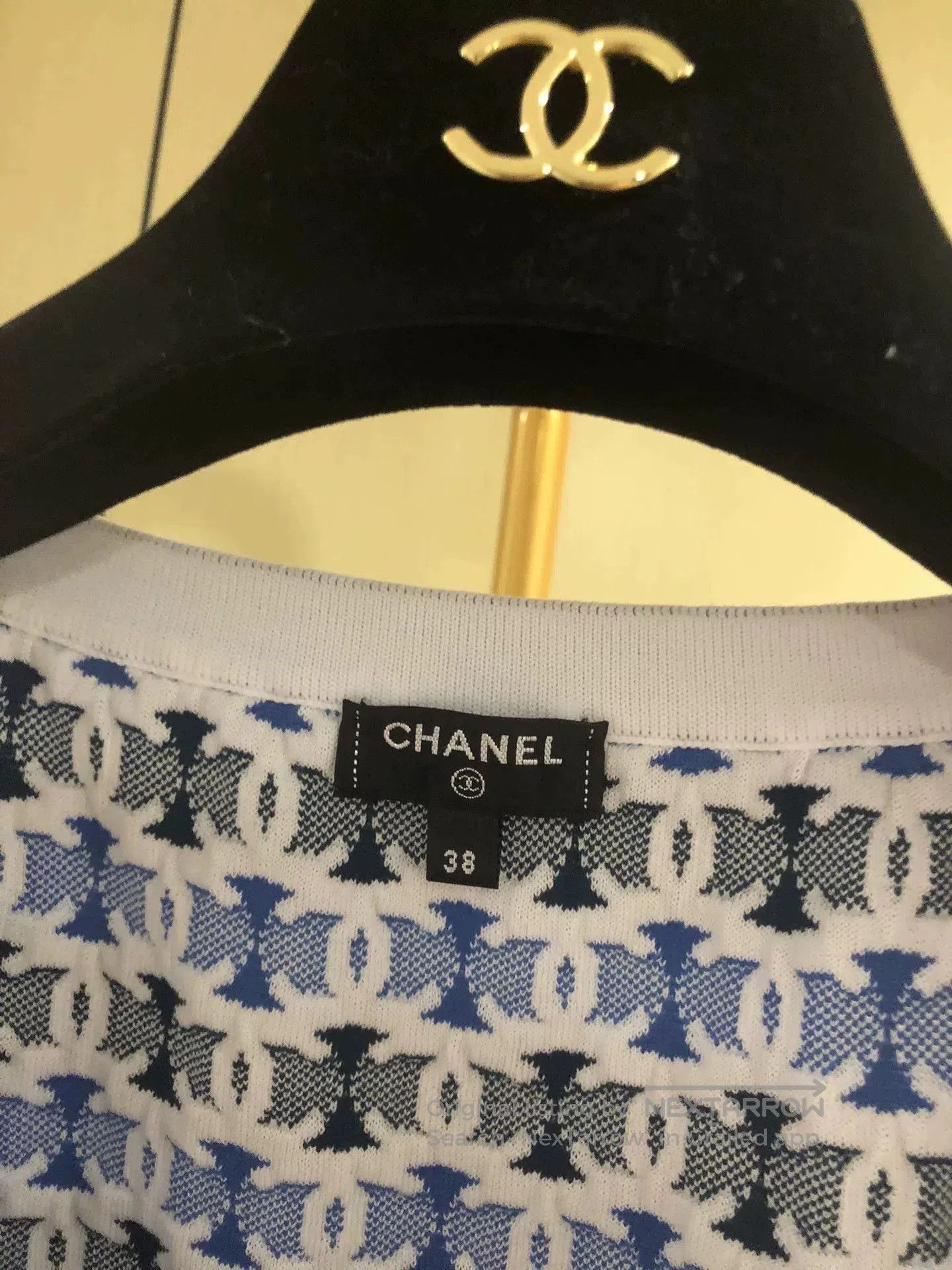 Chanel Chanel Knit Tank Top with Logo. Size M / US 6-8 / IT 42-44 - 3 Thumbnail