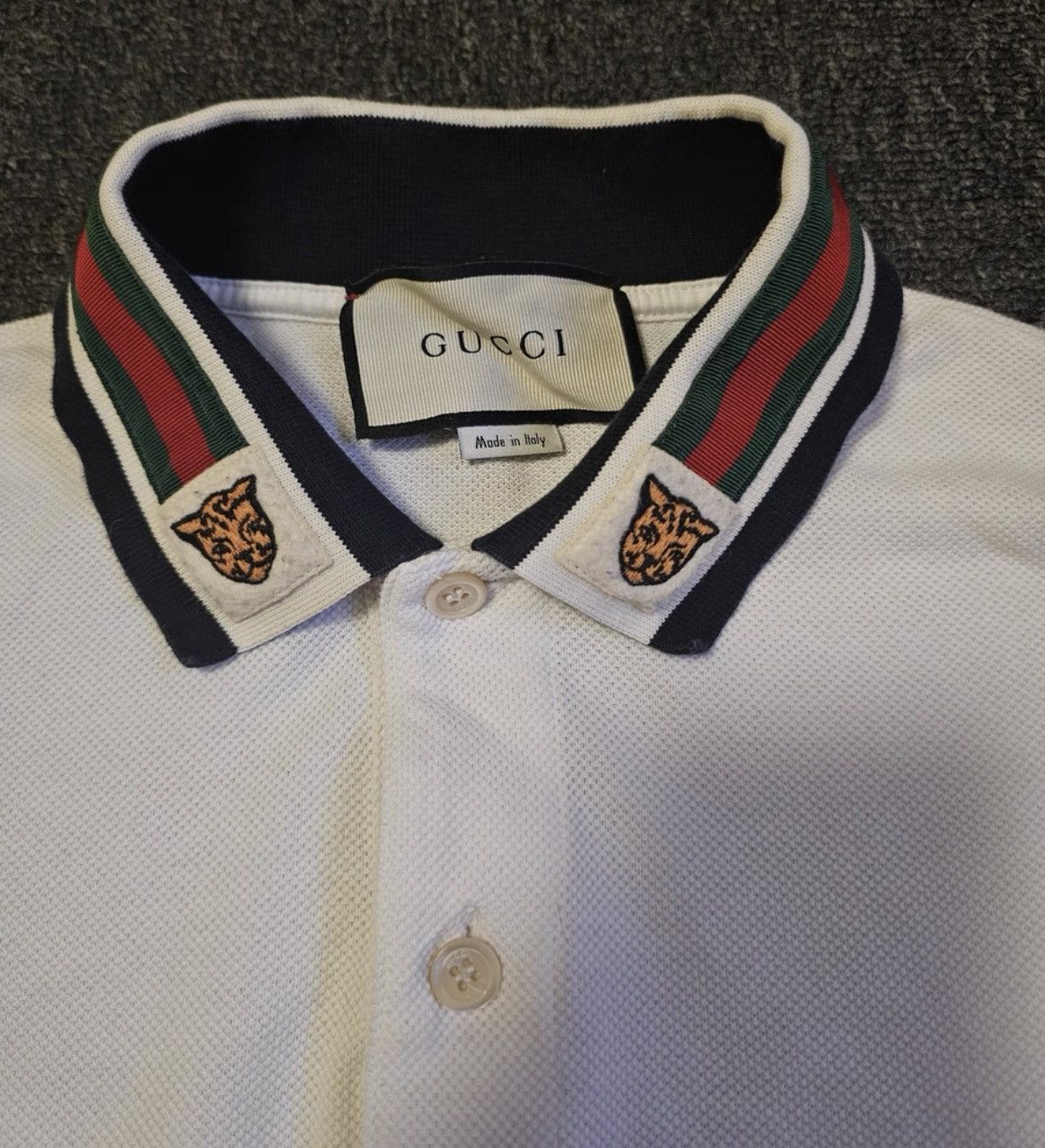 Gucci Gucci Gucci Striped Neck Short Sleeve Polo Shirt -2506 Size US M / EU 48-50 / 2 - 3 Thumbnail