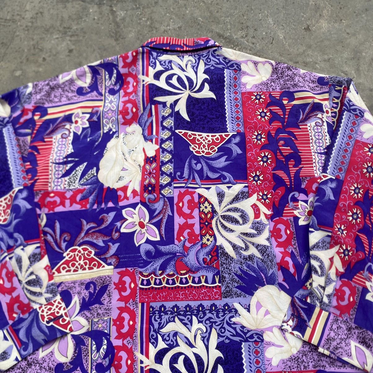Pierre Balmain Vintage Pierre Balmain Flower Silk Shirt Size US L / EU 52-54 / 3 - 8 Thumbnail