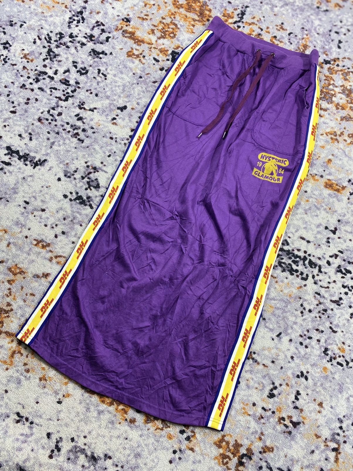 Hysteric Glamour “RARE” Maxi Skirt Hysteric glamour x DHL purple size 27-30 Size 27" / US 4 / IT 40 - 2 Thumbnail