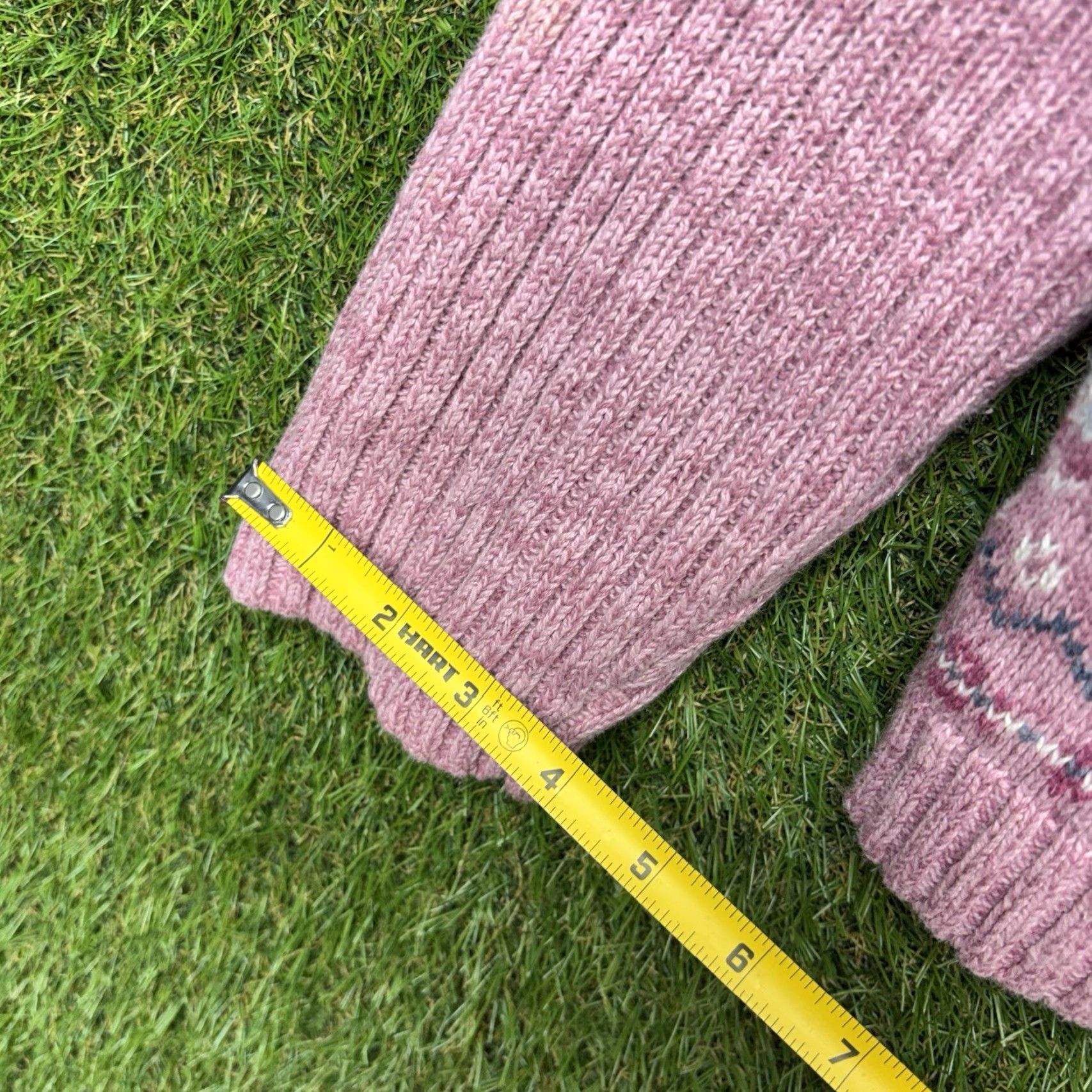 Vintage VINTAGE Tiara International Sweater Womens XL Pink Full Zip Cardigan Raglan Knit Winter Classic Retro Y2K Size XL / US 12-14 / IT 48-50 - 6 Thumbnail