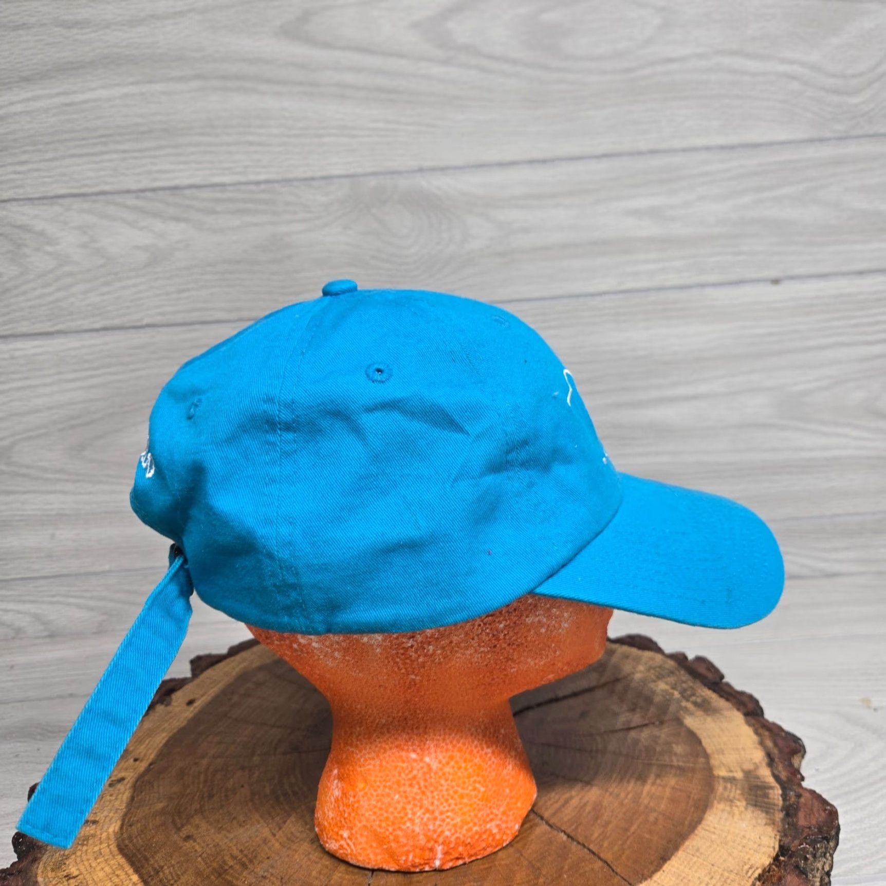 Vintage VINTAGE Rodeo Cowboy Lasso Blue Trucker Hat Adult One Size Blue Cowboy Western Style Adjustable Mens Hat Size ONE SIZE - 2 Thumbnail