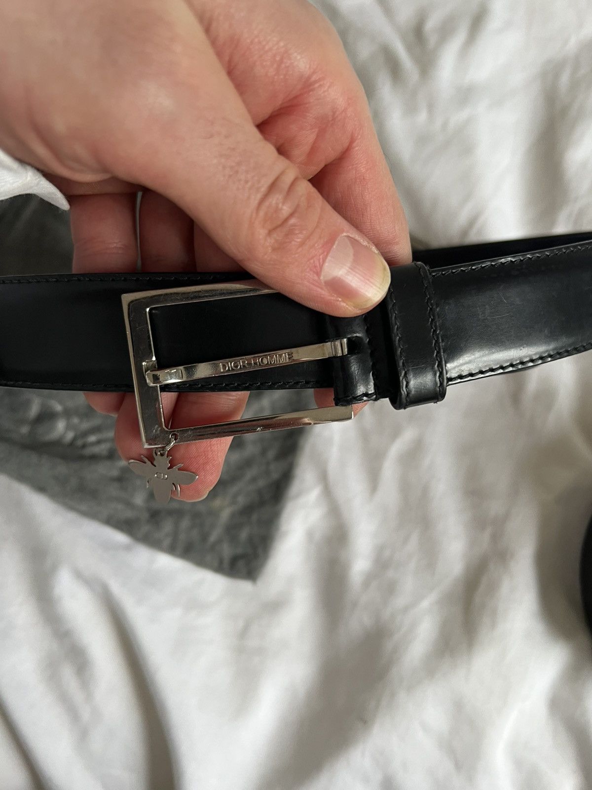 Dior Dior Homme Bee Pendant Belt sz 90 Size 30 - 6 Thumbnail