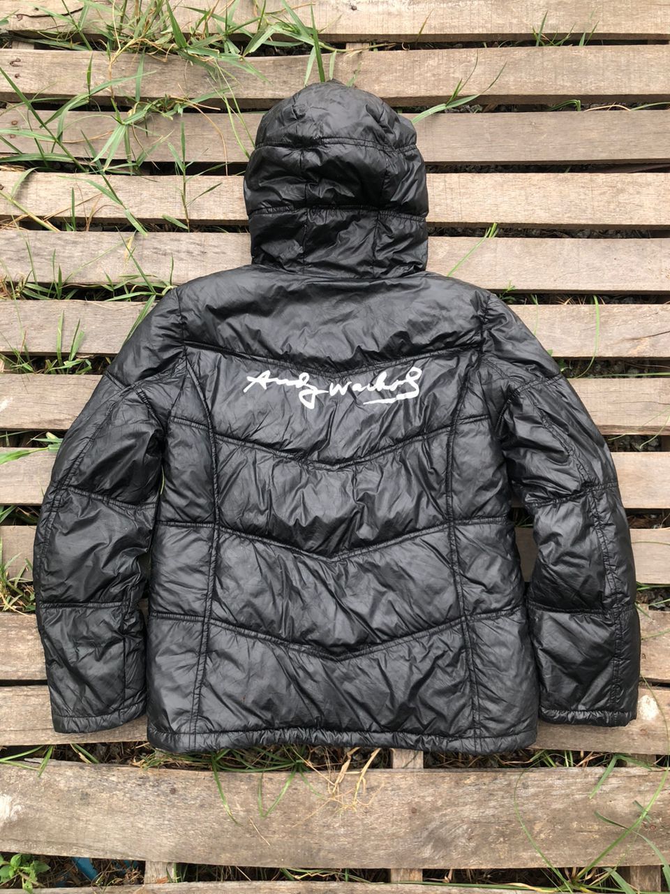 Andy Warhol Andy Warhol Monogram Puffer Jacket Size US M / EU 48-50 / 2 - 2 Thumbnail