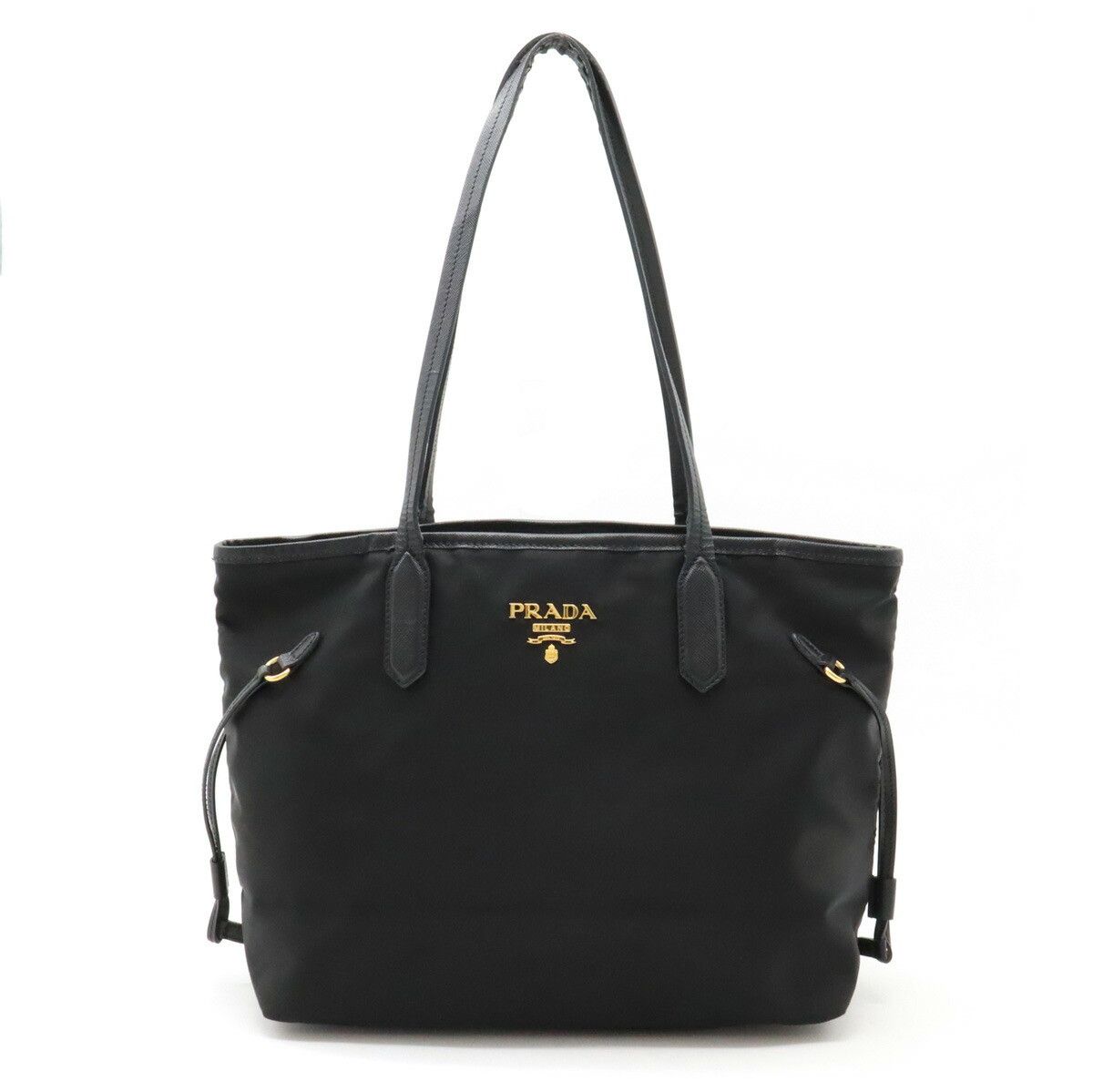 Prada Prada Nylon/leather 2Way Tote Bag Br4001 Nero Leather Shoulder Bag Br4001 in Black, Women's