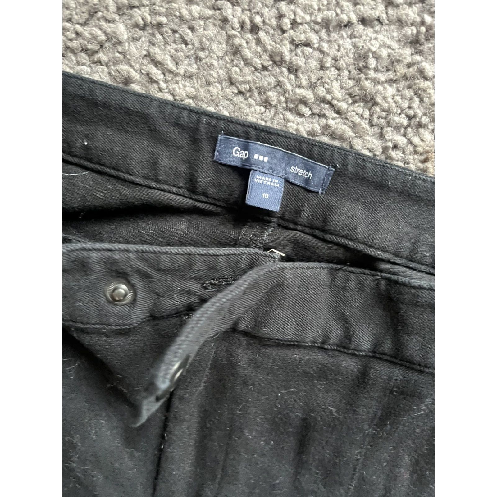Gap GAP Ultra Skinny Crop Pants Women's Size 10 Black Stretch Chino Size 32" / US 10 / IT 46 - 5 Thumbnail